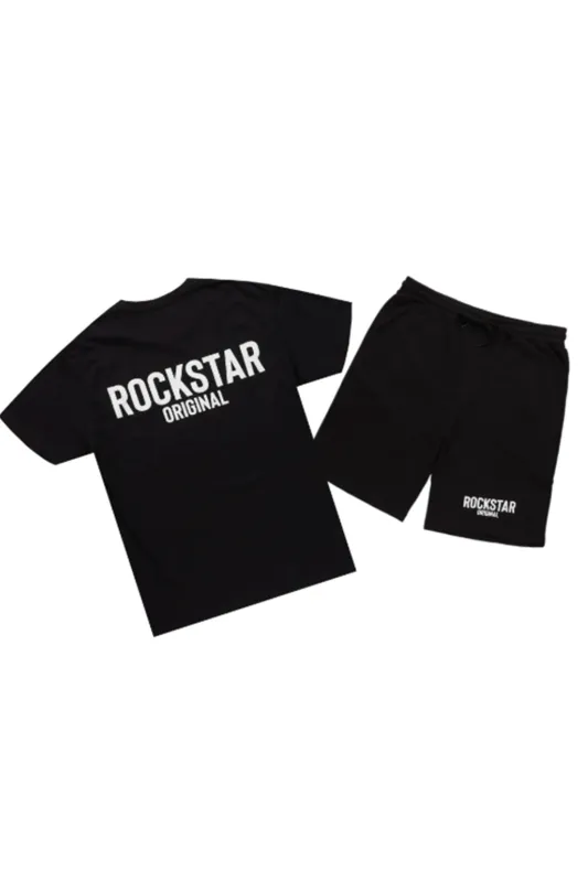 Sana Black/White Short Set sold by Rockstar Original