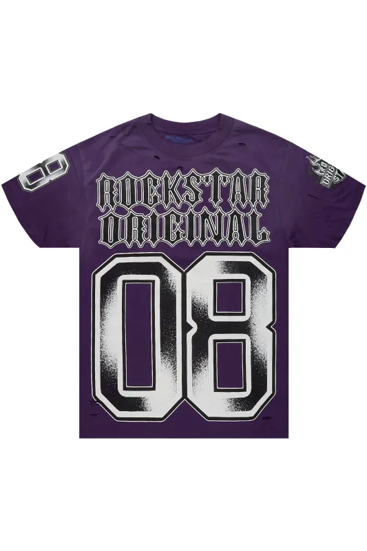 Alim Purple Oversized Graphic T-Shirt sold by Rockstar Original