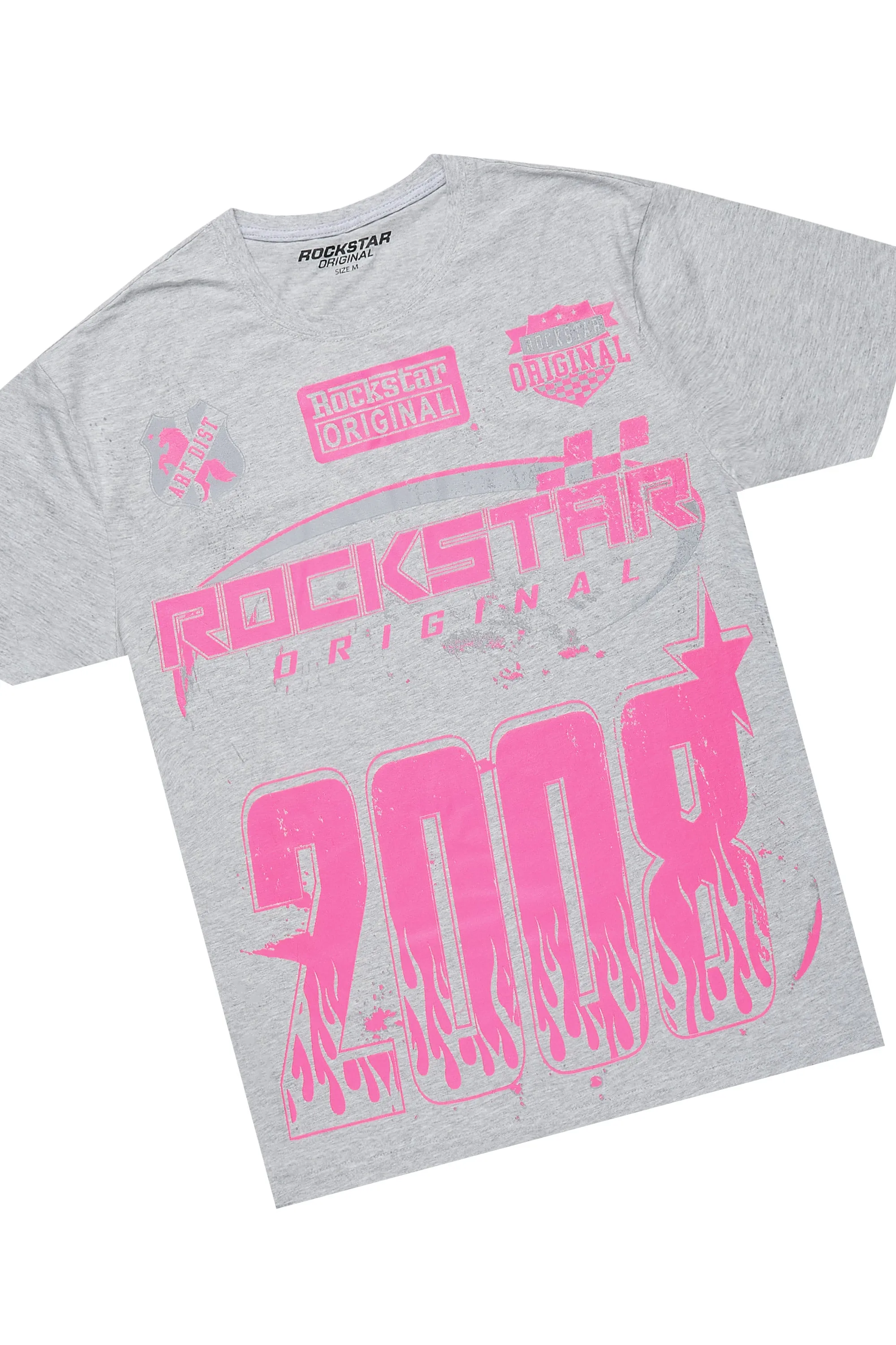 Esha Heather Grey T-Shirt Trackset sold by Rockstar Original product image thumbnail 2