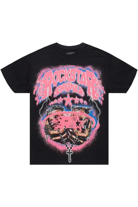 Zeniyah Black Oversized T-Shirt sold by Rockstar Original