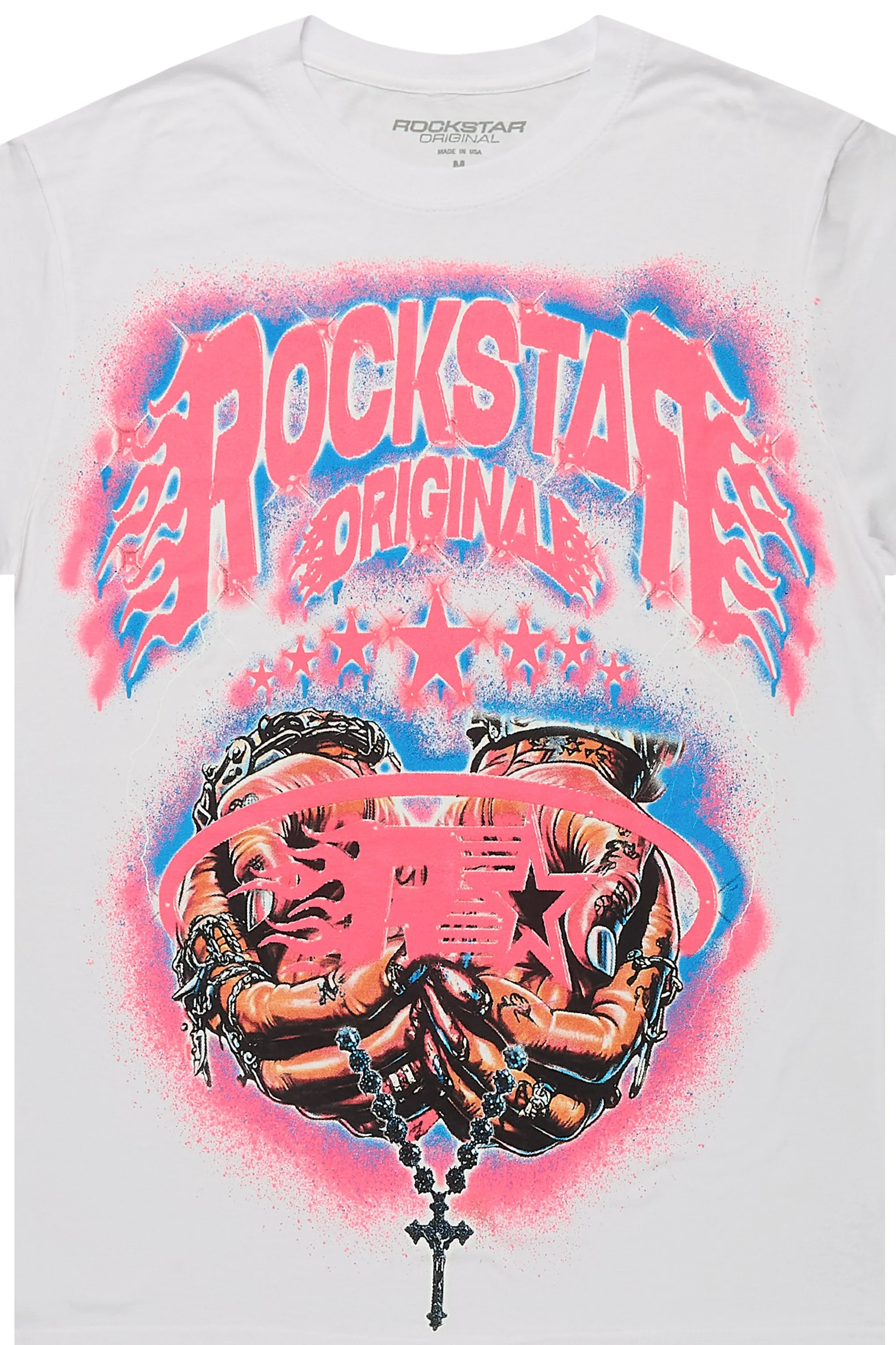 Zeniyah White Oversized T-Shirt sold by Rockstar Original product image thumbnail 2