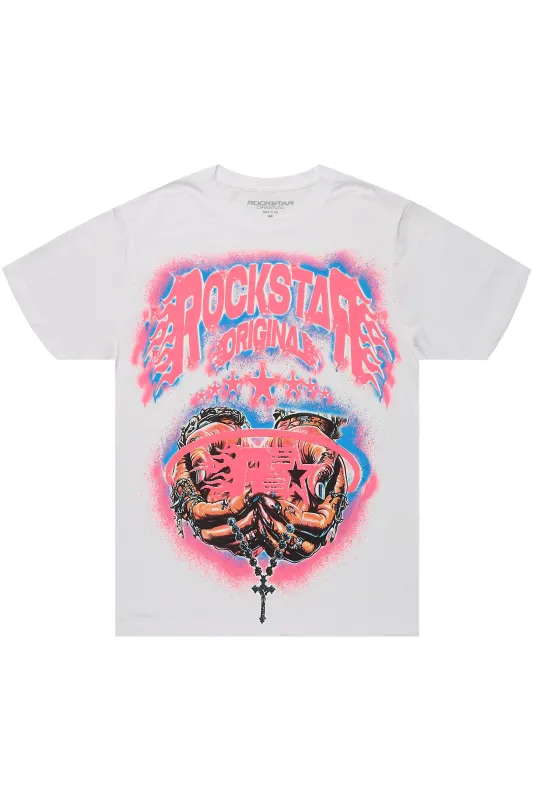 Zeniyah White Oversized T-Shirt sold by Rockstar Original