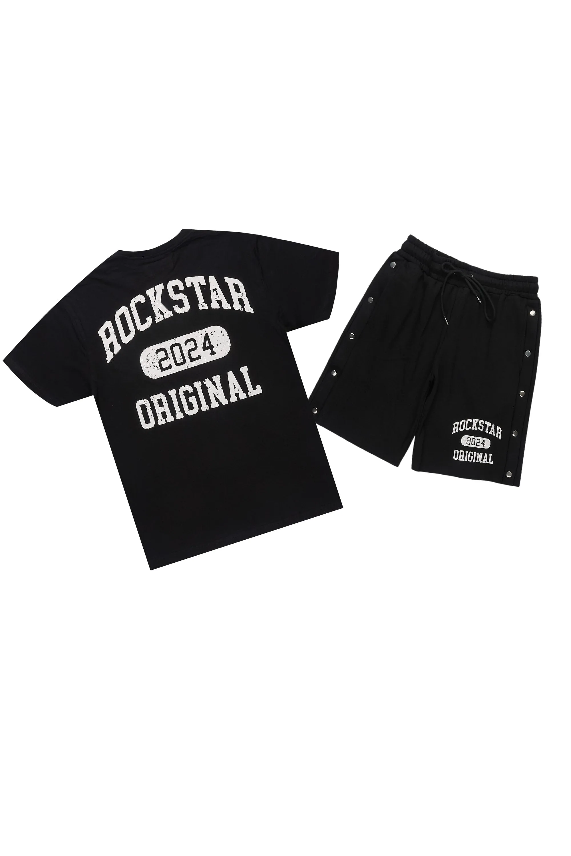 Lex Black T-Shirt/Short Set sold by Rockstar Original