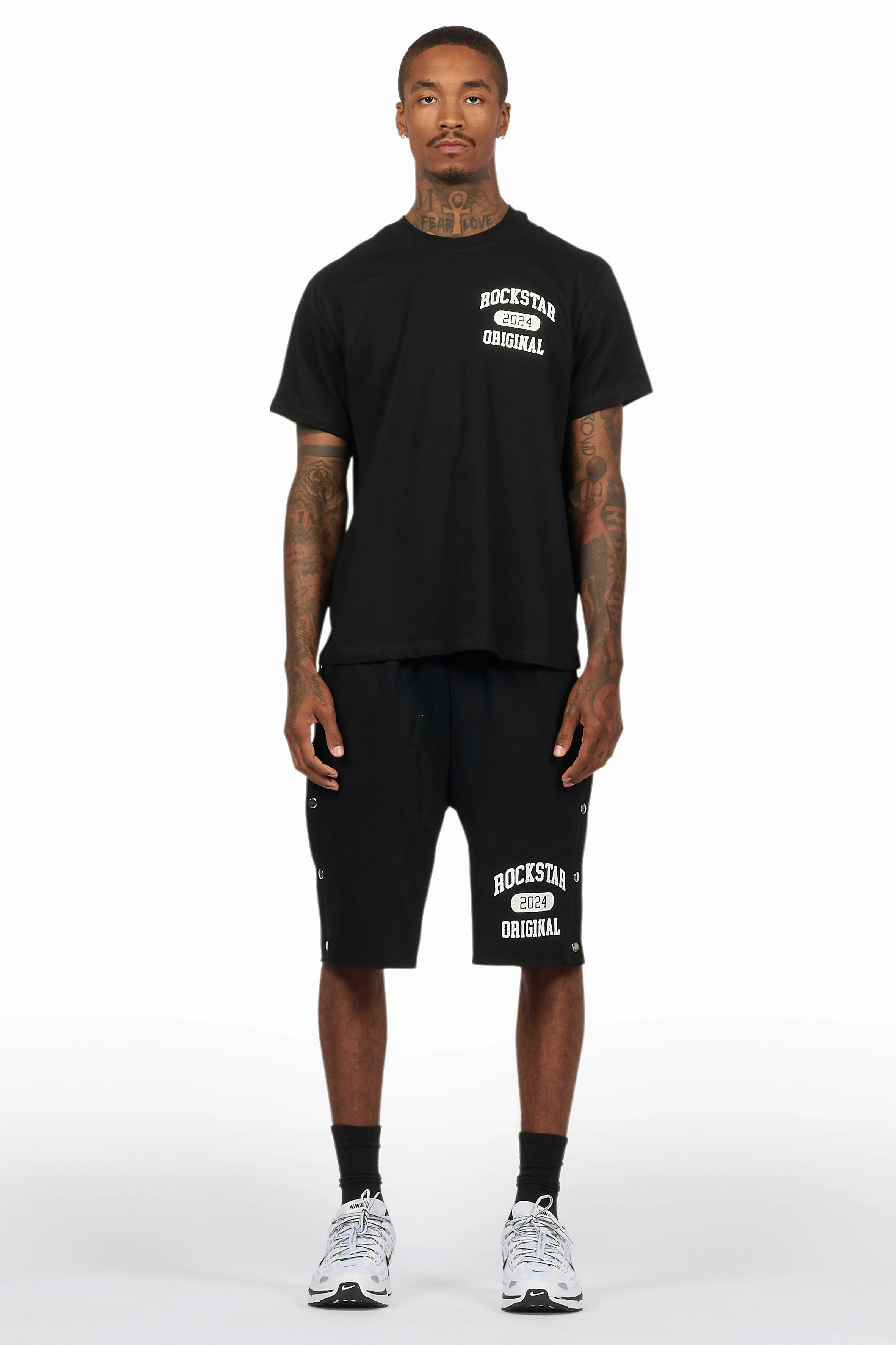 Lex Black T-Shirt/Short Set sold by Rockstar Original product image thumbnail 2