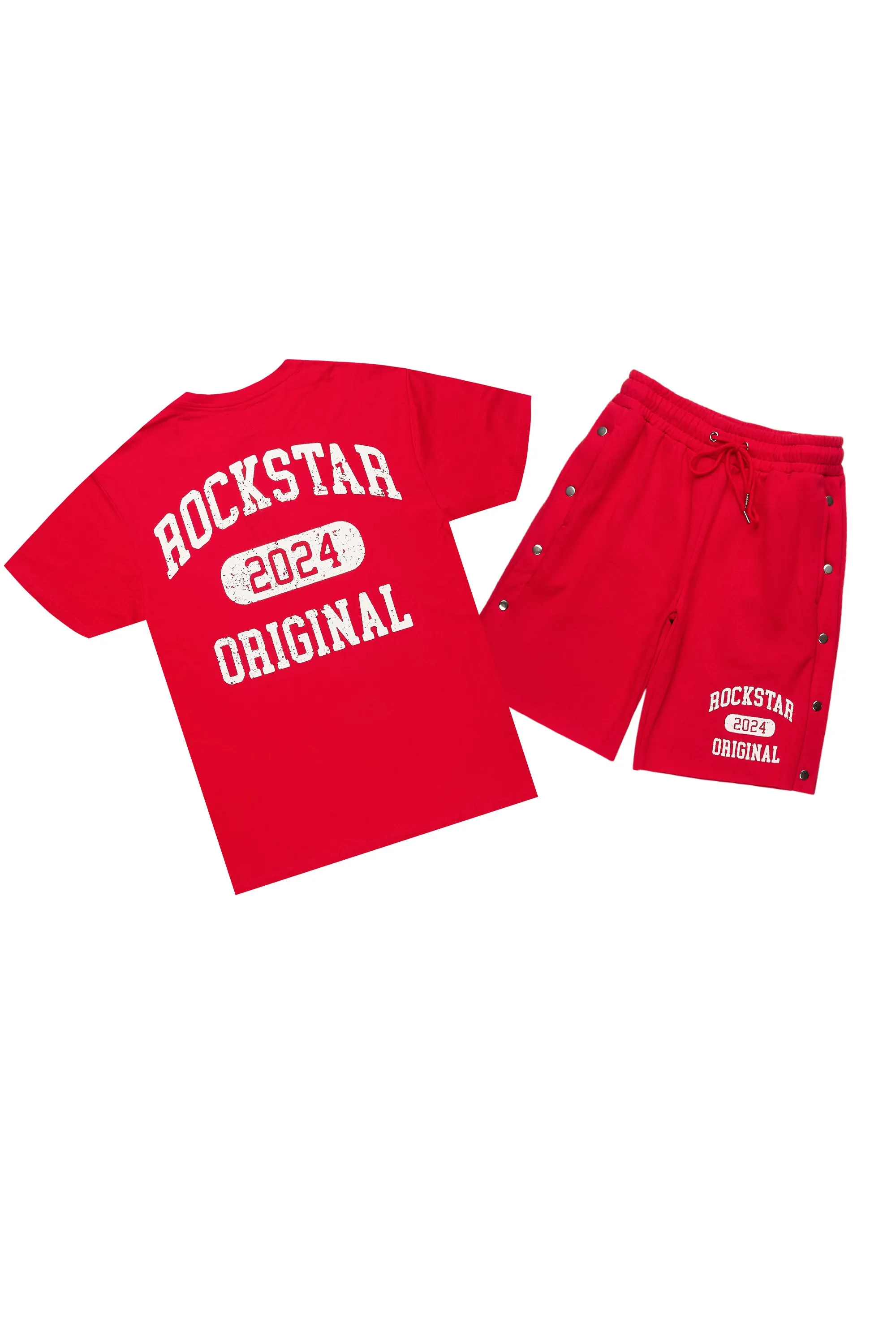 Lex Red T-Shirt/Short Set sold by Rockstar Original