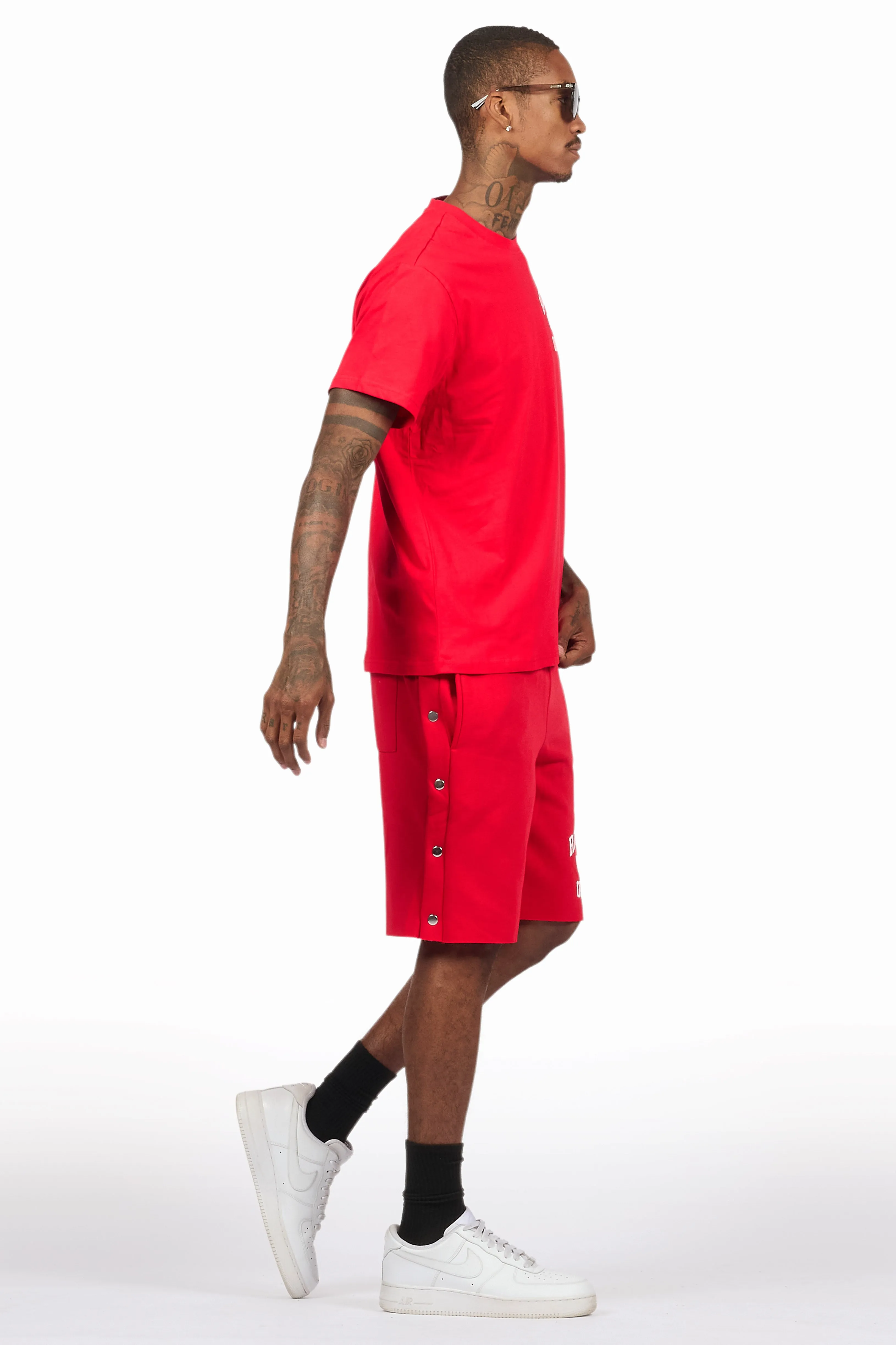 Lex Red T-Shirt/Short Set sold by Rockstar Original product image thumbnail 3