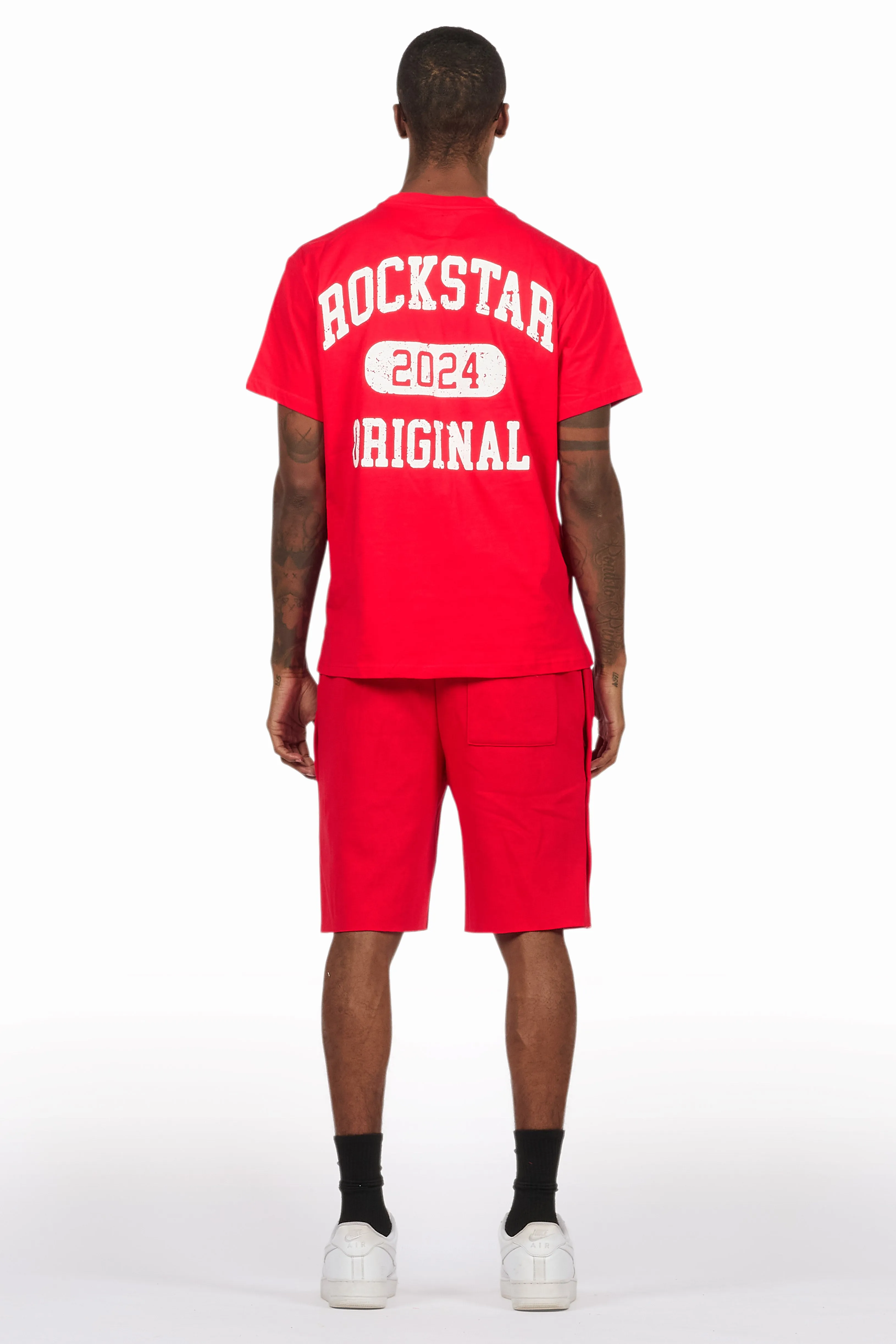 Lex Red T-Shirt/Short Set sold by Rockstar Original product image thumbnail 4