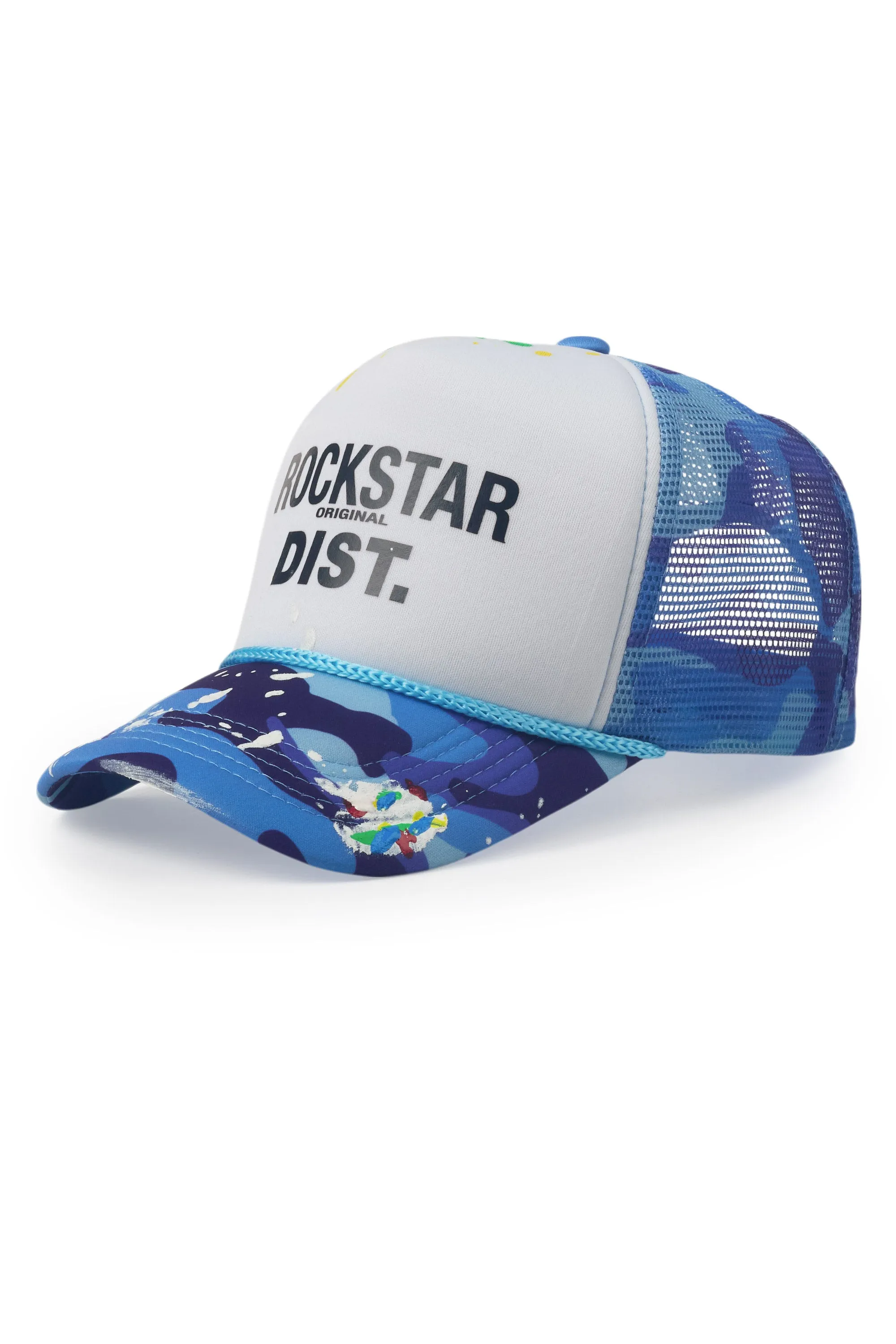 Good Side Only Blue Camo Trucker Hat sold by Rockstar Original product image thumbnail 2