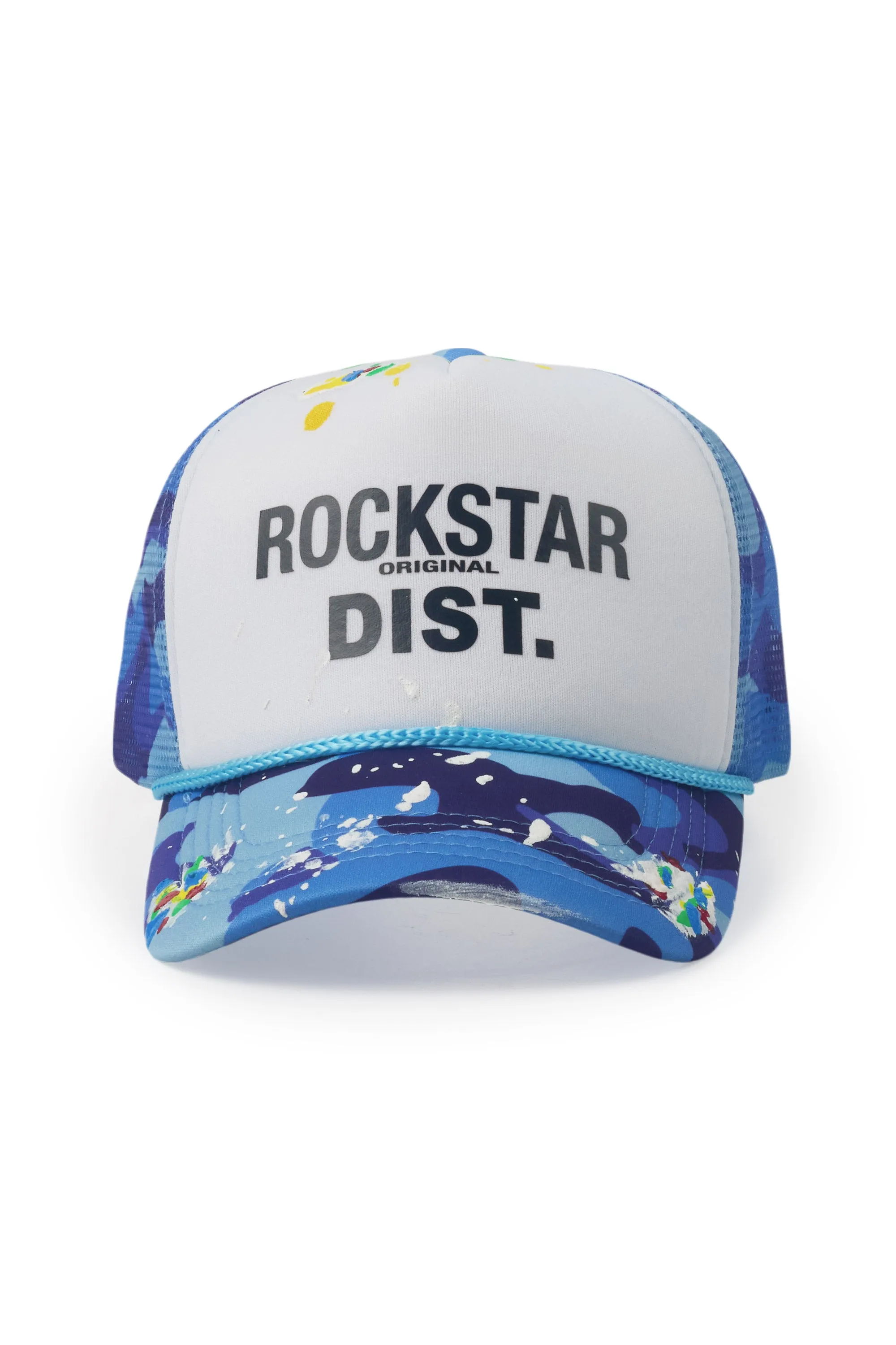 Good Side Only Blue Camo Trucker Hat sold by Rockstar Original