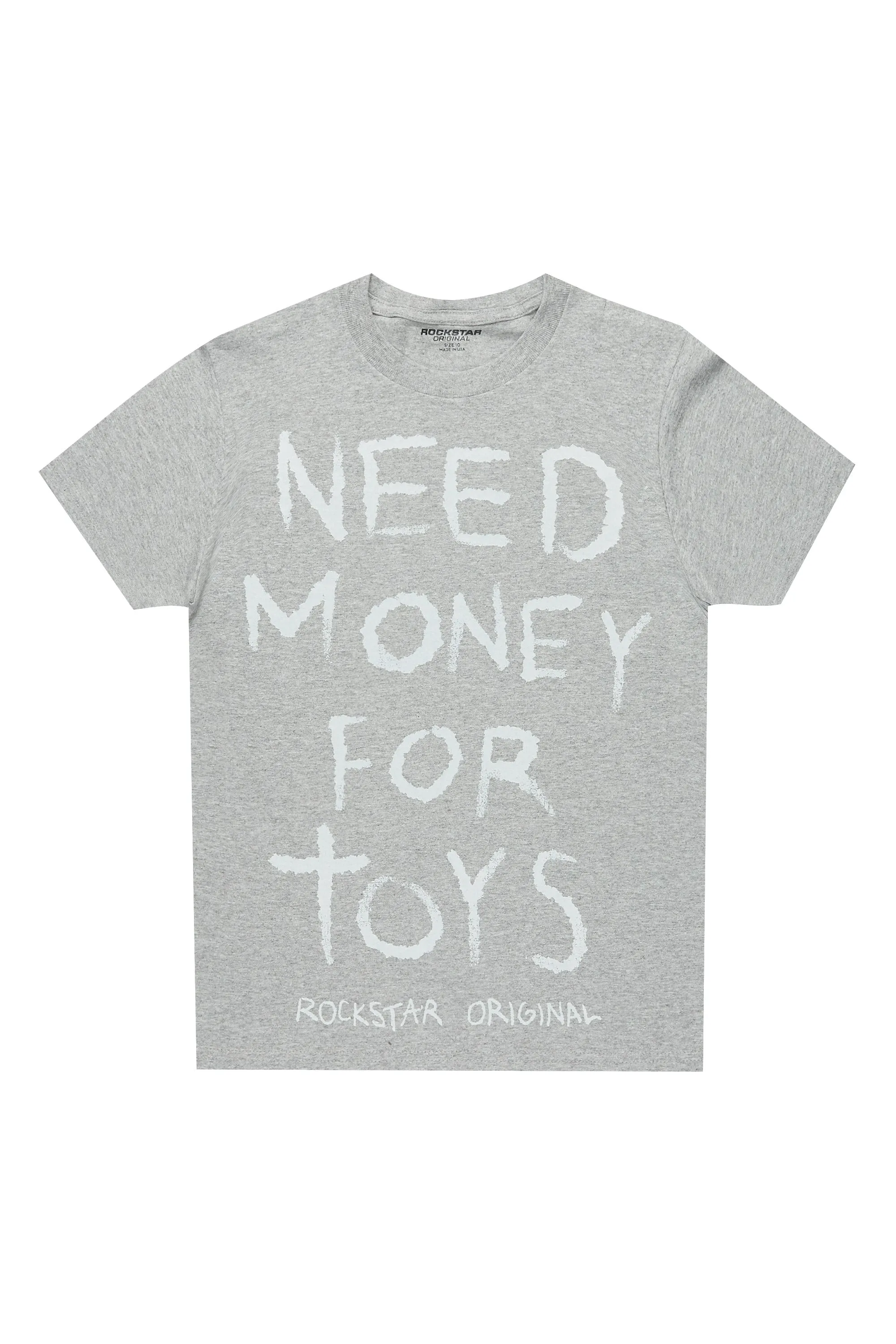 Boys M4Toys Grey/White Graphic T-Shirt sold by Rockstar Original