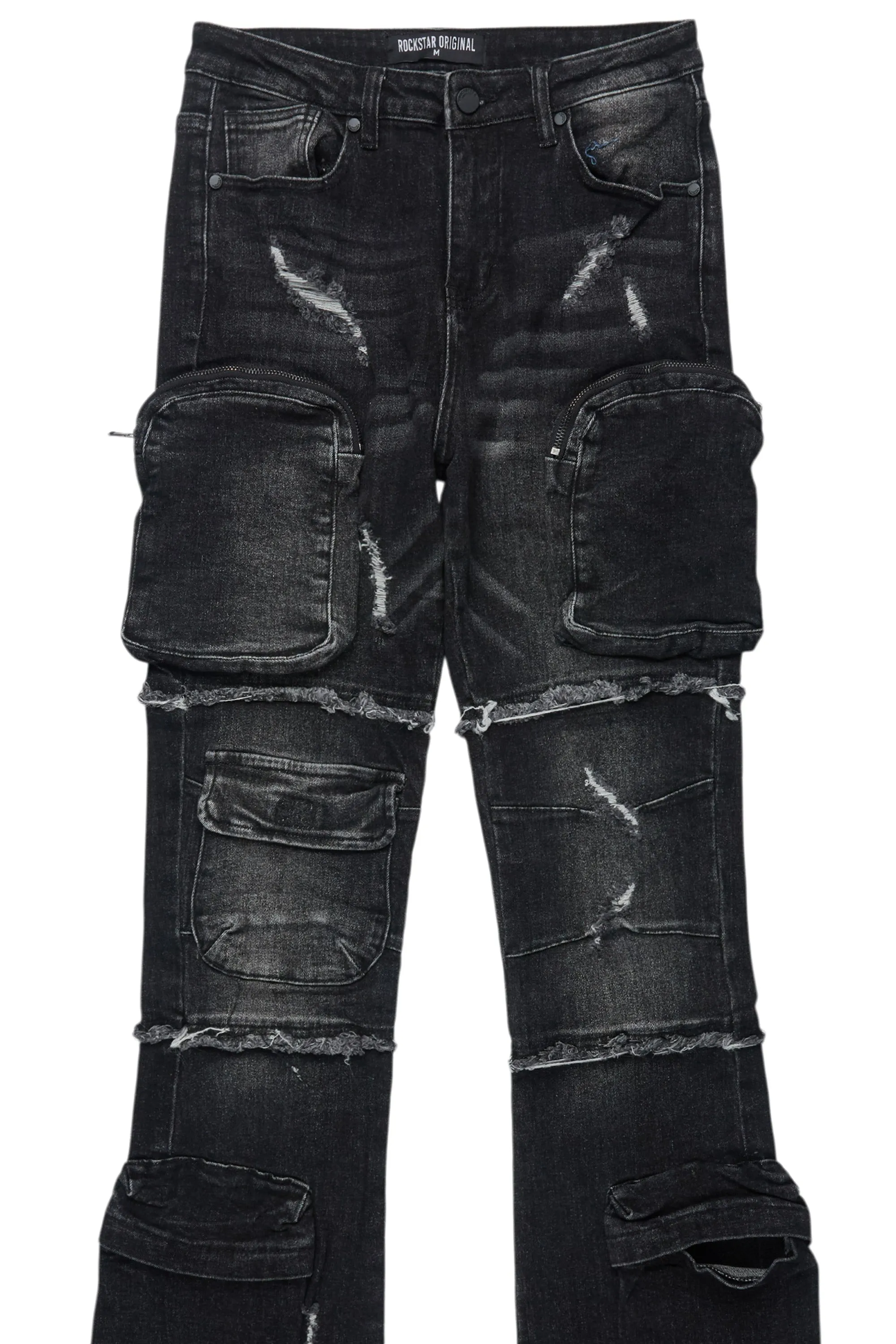 Toniesha Dark Grey Wash Stacked Flare Jean sold by Rockstar Original product image thumbnail 2