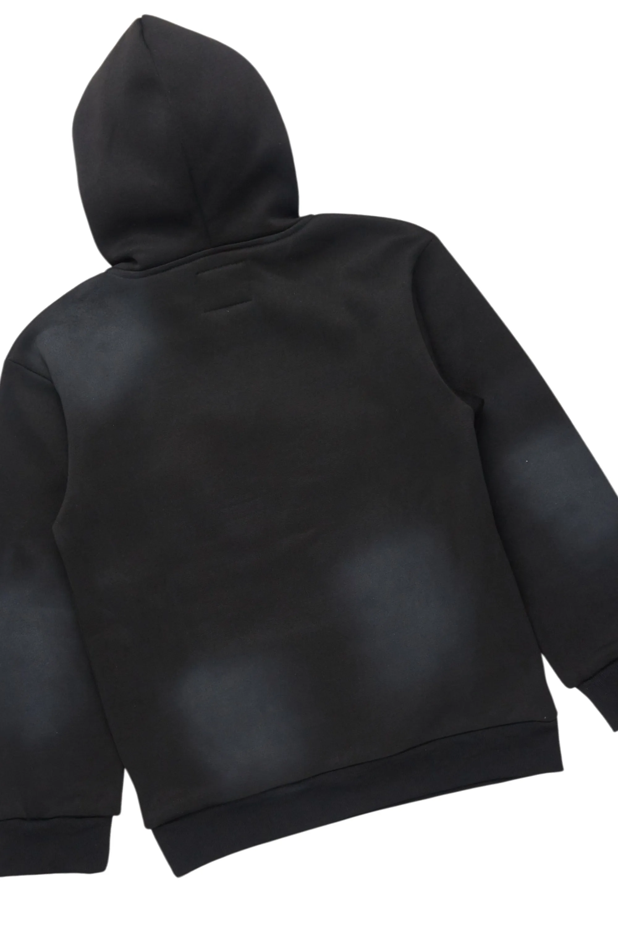 Boys Mallor Black/White Stacked Hoodie Track Set sold by Rockstar Original product image thumbnail 3