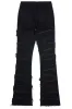 Zariyah Black Rhinestone Stacked Flare Jean sold by Rockstar Original