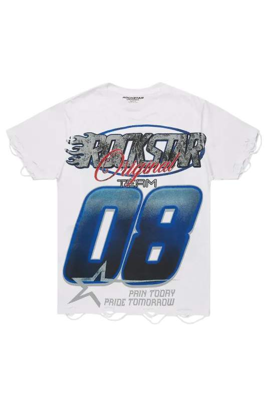 Mistelle White Oversized T-Shirt sold by Rockstar Original
