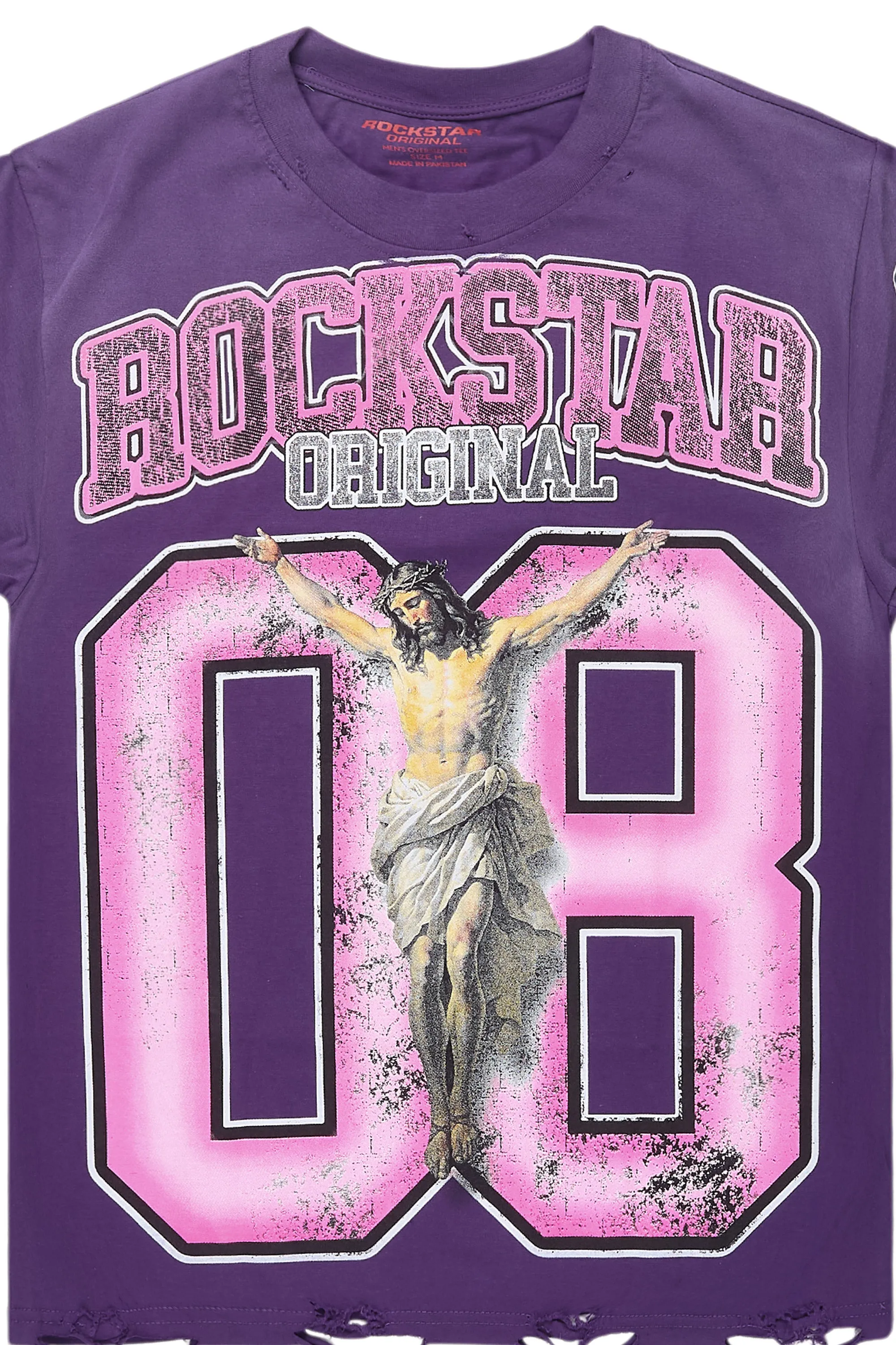 Fields Purple Oversized Graphic T-Shirt sold by Rockstar Original product image thumbnail 2
