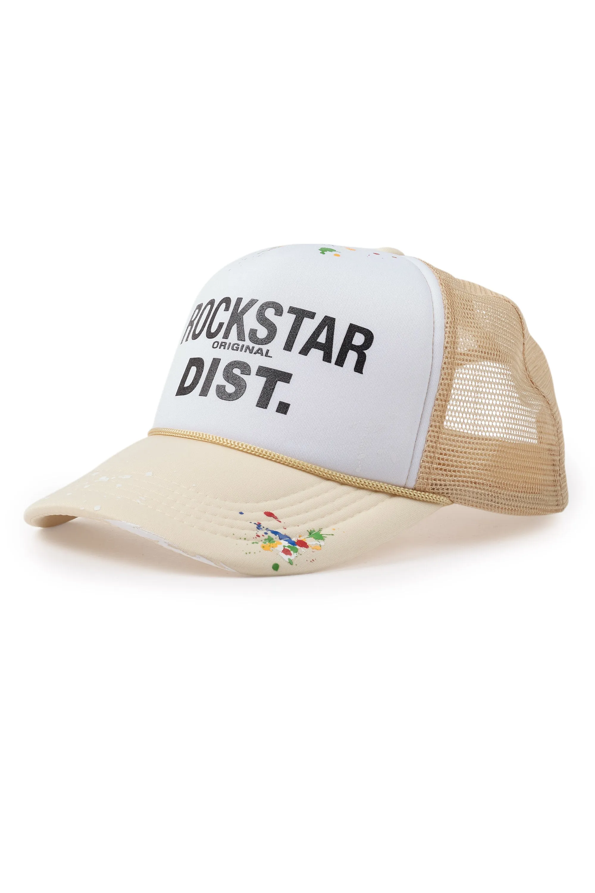 Neptune Beige/White Trucker Hat sold by Rockstar Original product image thumbnail 2