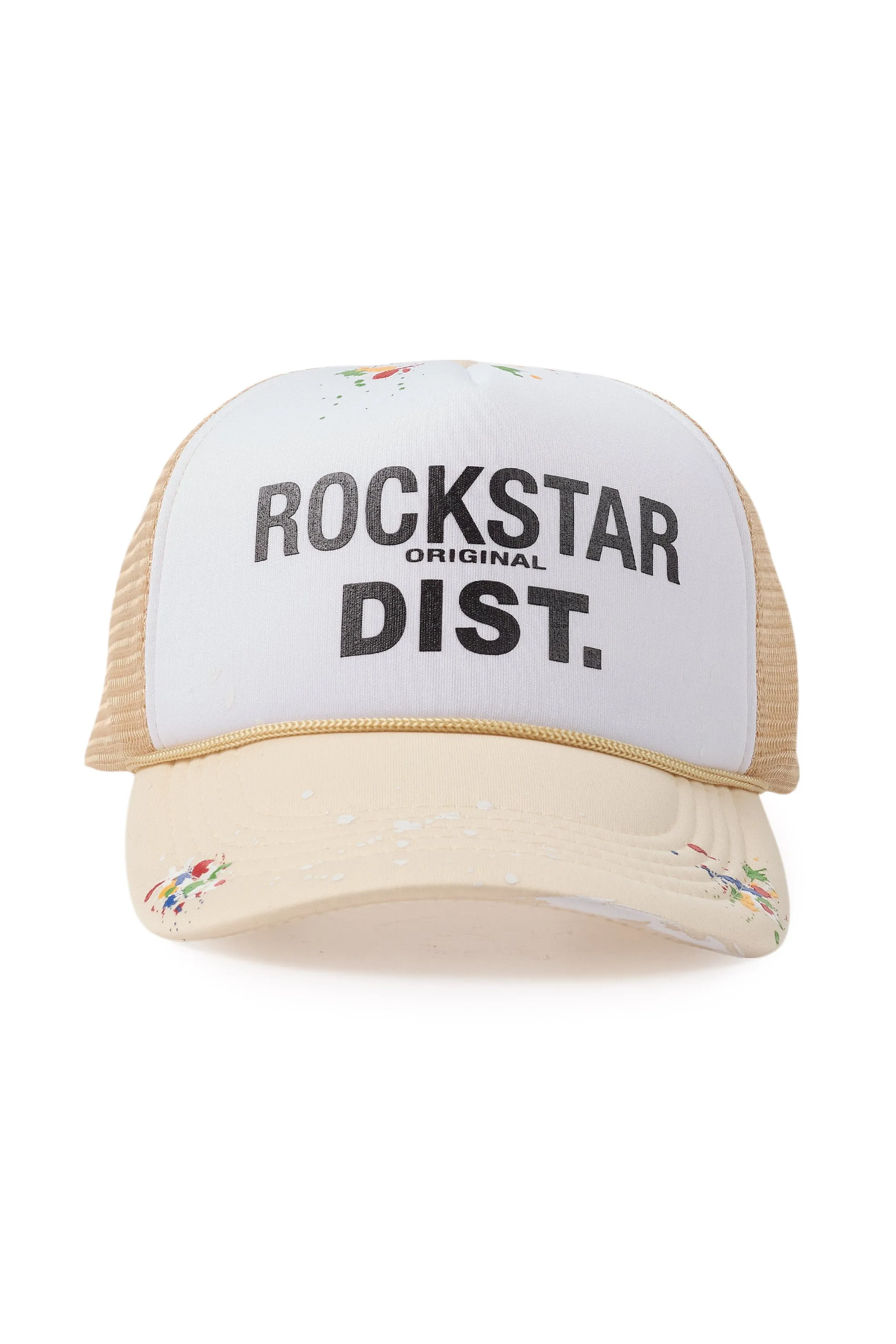 Neptune Beige/White Trucker Hat sold by Rockstar Original