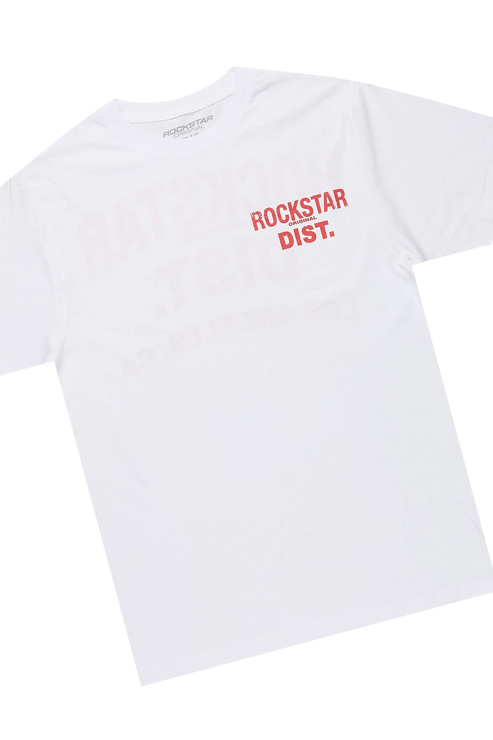 Sley White/Red T-Shirt/Stacked Flare Jean Set sold by Rockstar Original product image thumbnail 2