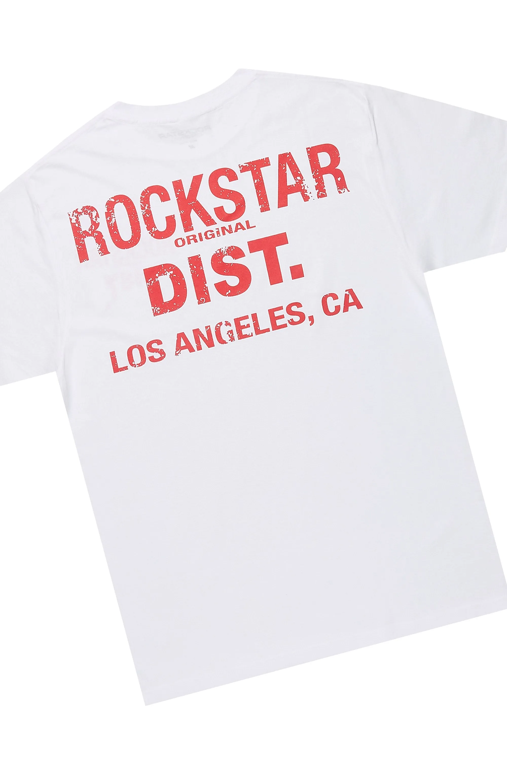 Sley White/Red T-Shirt/Stacked Flare Jean Set sold by Rockstar Original product image thumbnail 3