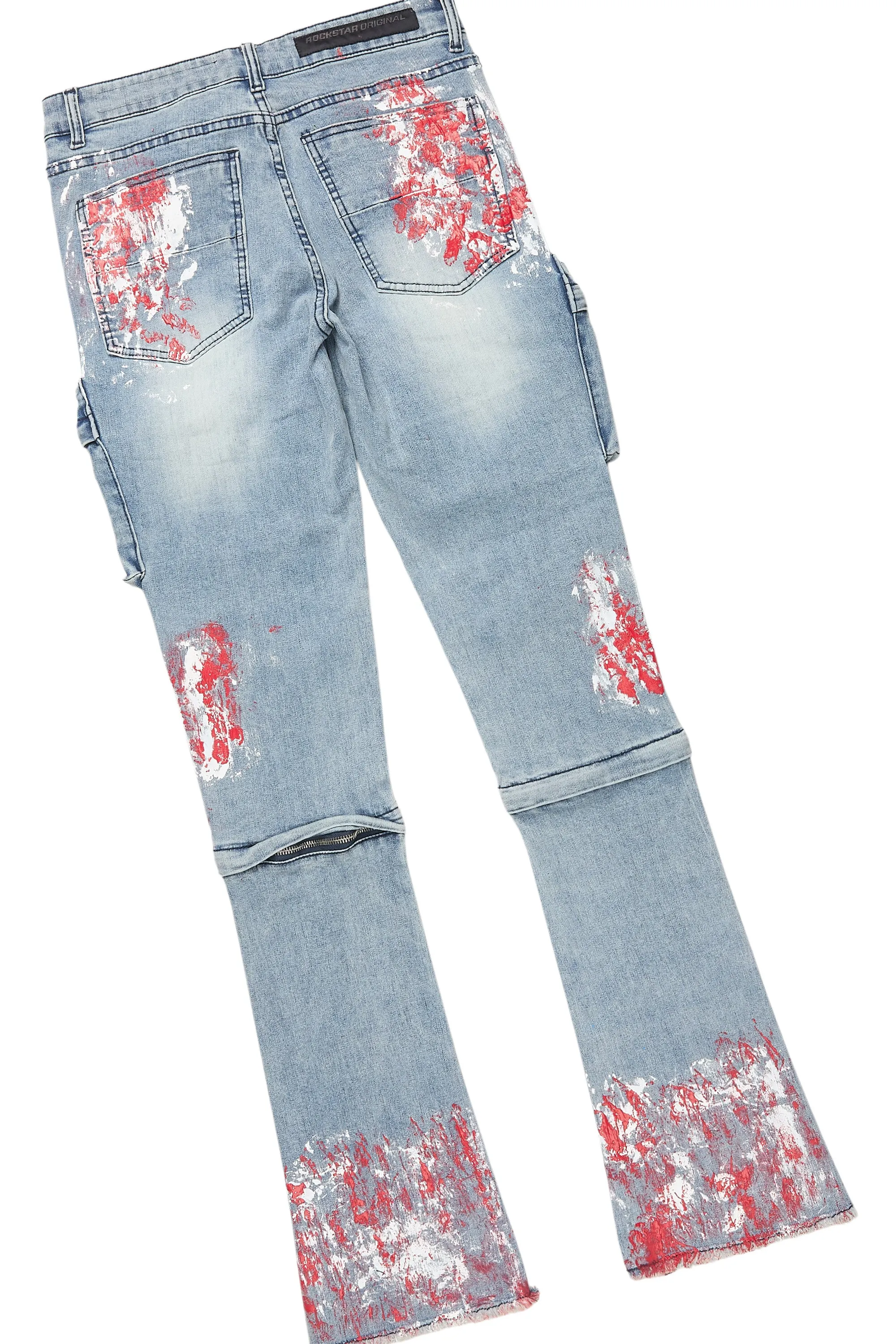 Sley White/Red T-Shirt/Stacked Flare Jean Set sold by Rockstar Original product image thumbnail 5