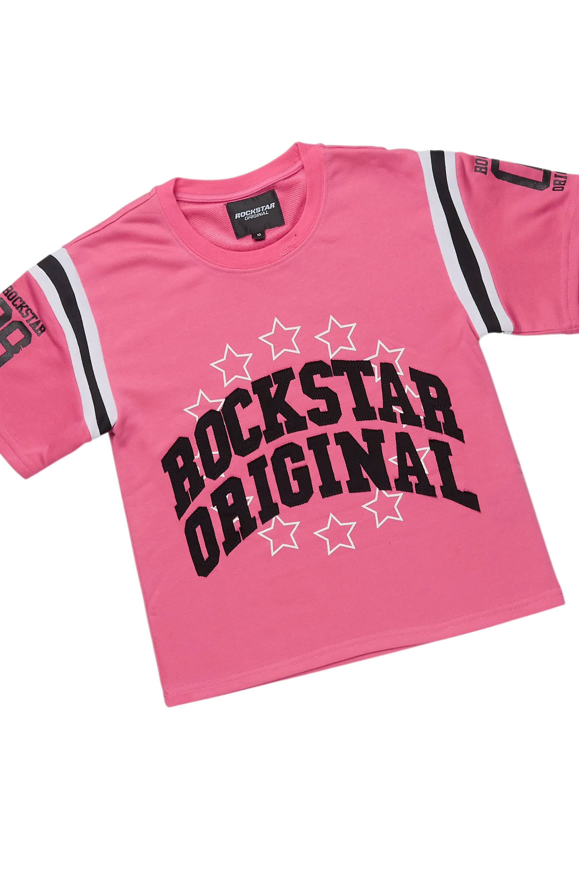 Girls Ronnica Hot Pink Short Set sold by Rockstar Original product image thumbnail 2