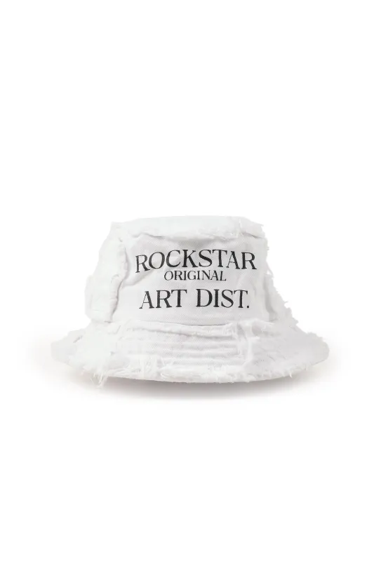 Ivo White Patchwork Bucket Hat sold by Rockstar Original