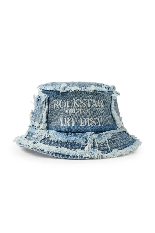 Ivo Light Blue Patchwork Bucket Hat sold by Rockstar Original