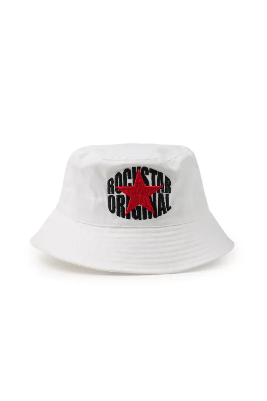Axel White Graphic Bucket Hat sold by Rockstar Original