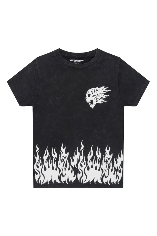 Boys Bubble Vintage Black/White Graphic T-Shirt sold by Rockstar Original