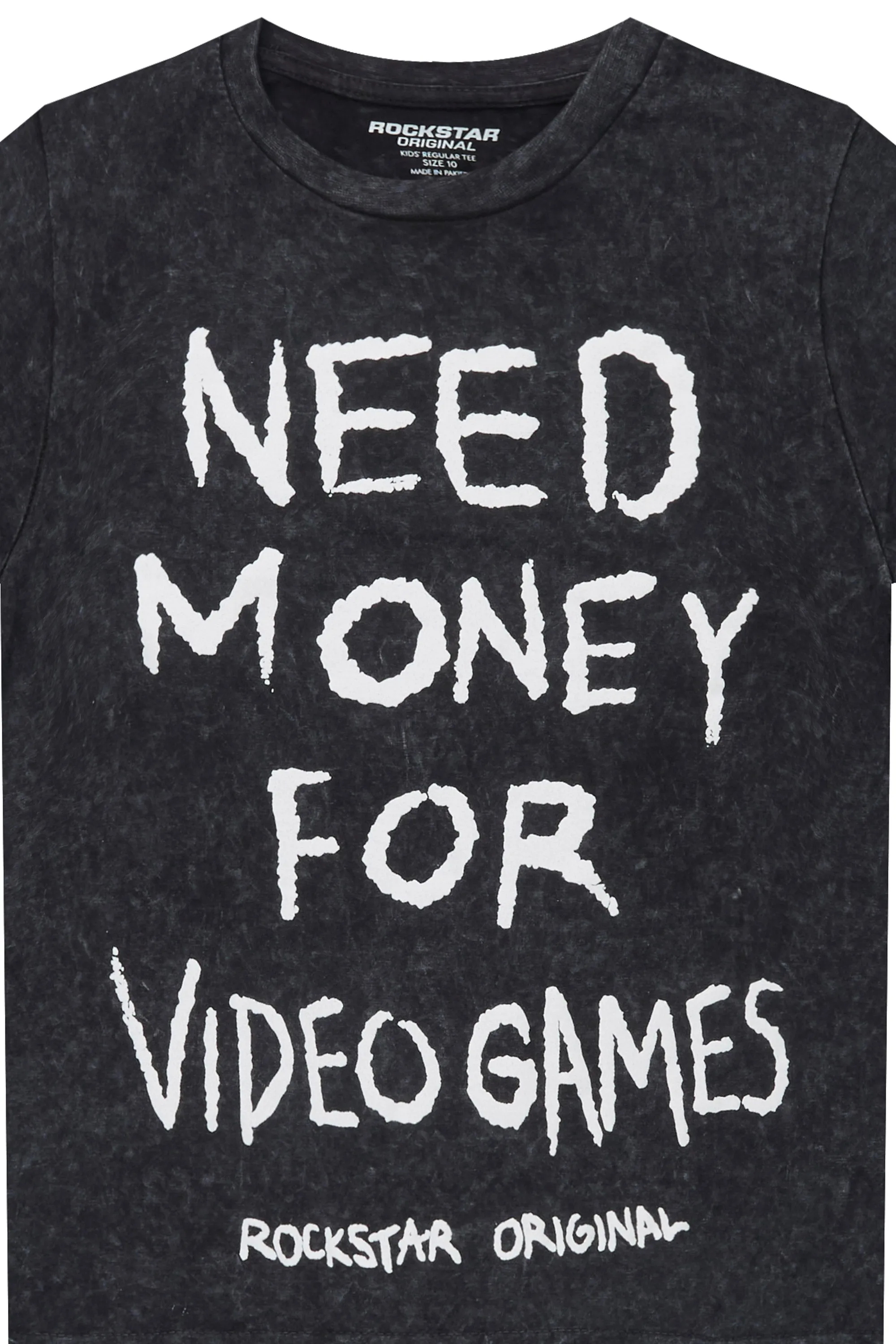 Boys M4 Video Games Vintage Black Graphic T-Shirt sold by Rockstar Original product image thumbnail 2