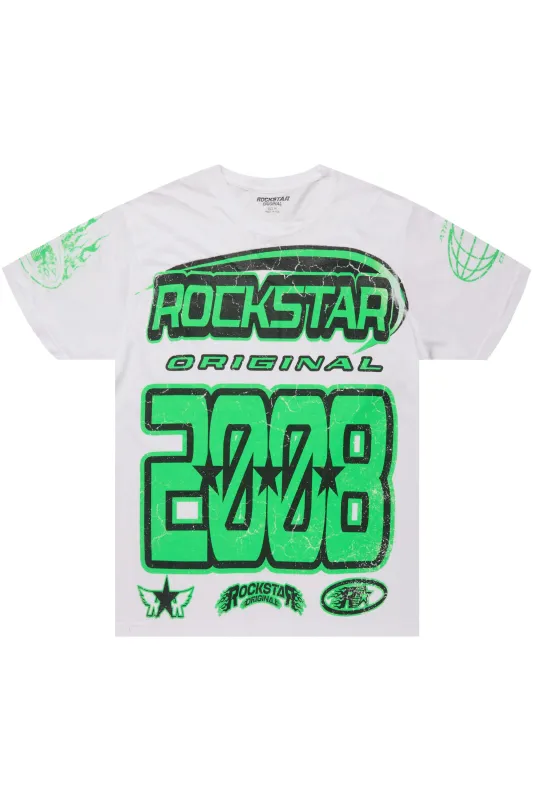 Brixton White Graphic T-Shirt sold by Rockstar Original