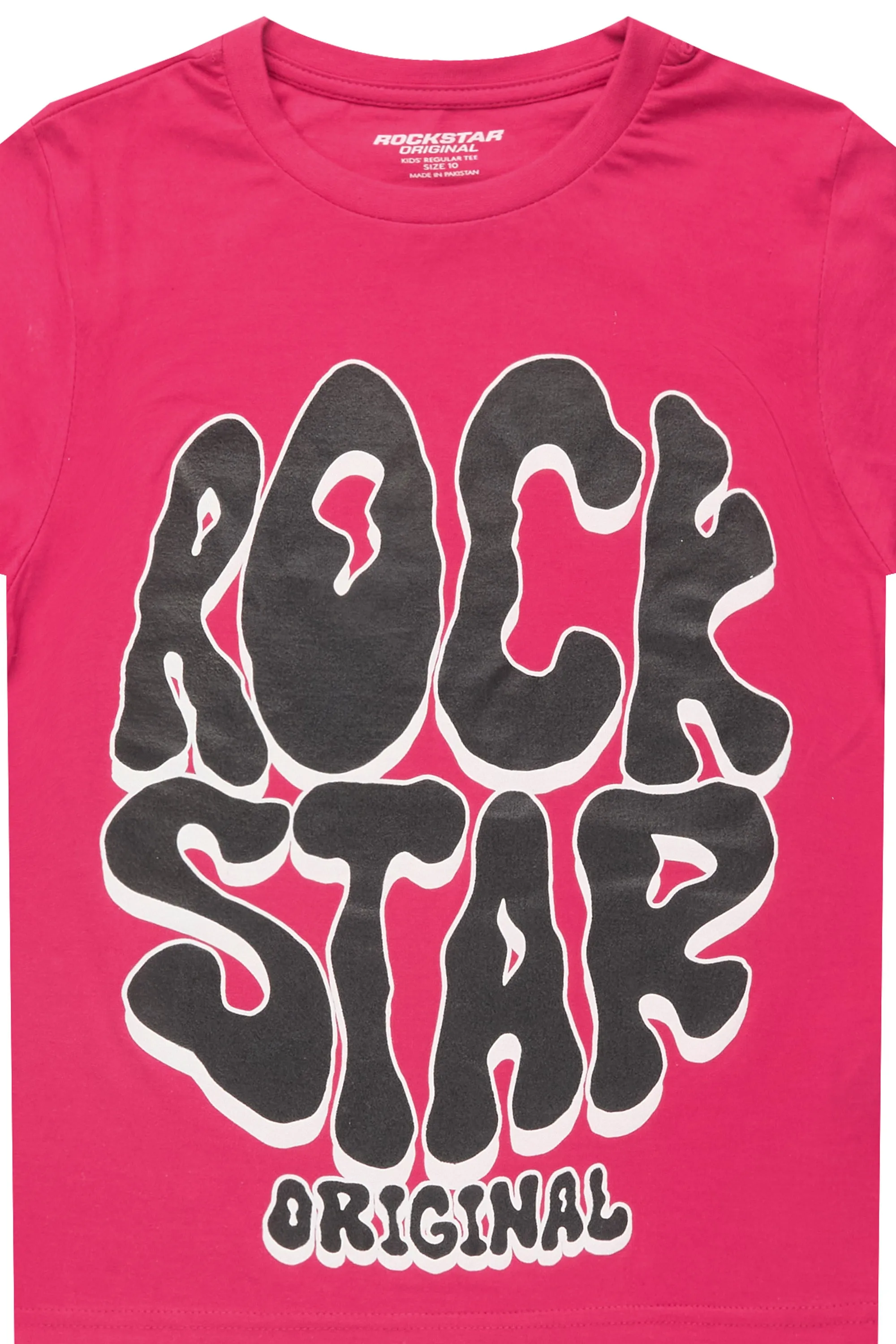 Boys Cass Fuchsia/Black Graphic T-Shirt sold by Rockstar Original product image thumbnail 2
