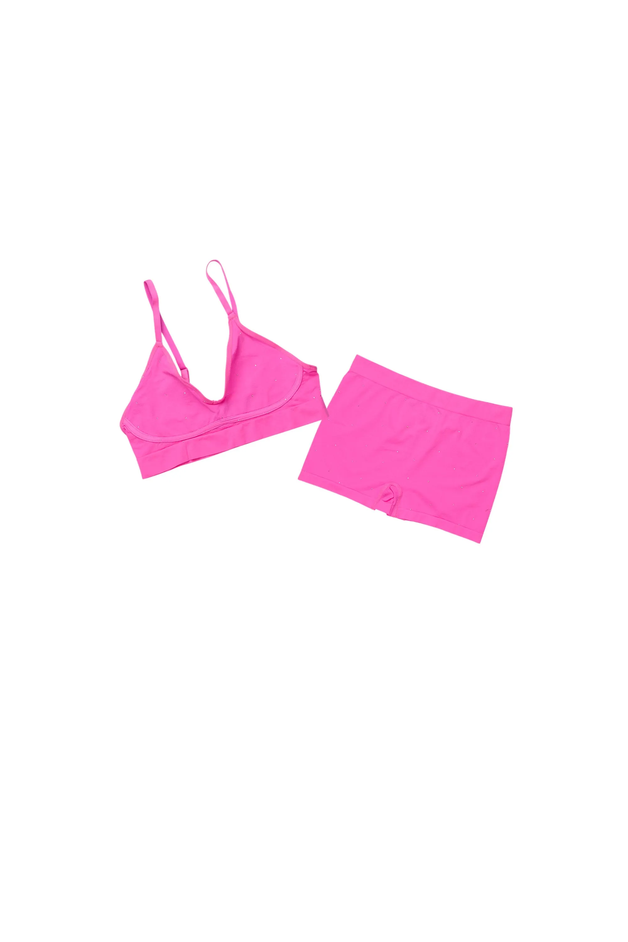 Sierra Hot Pink Rhinestone Bike Short Set sold by Rockstar Original product image thumbnail 4