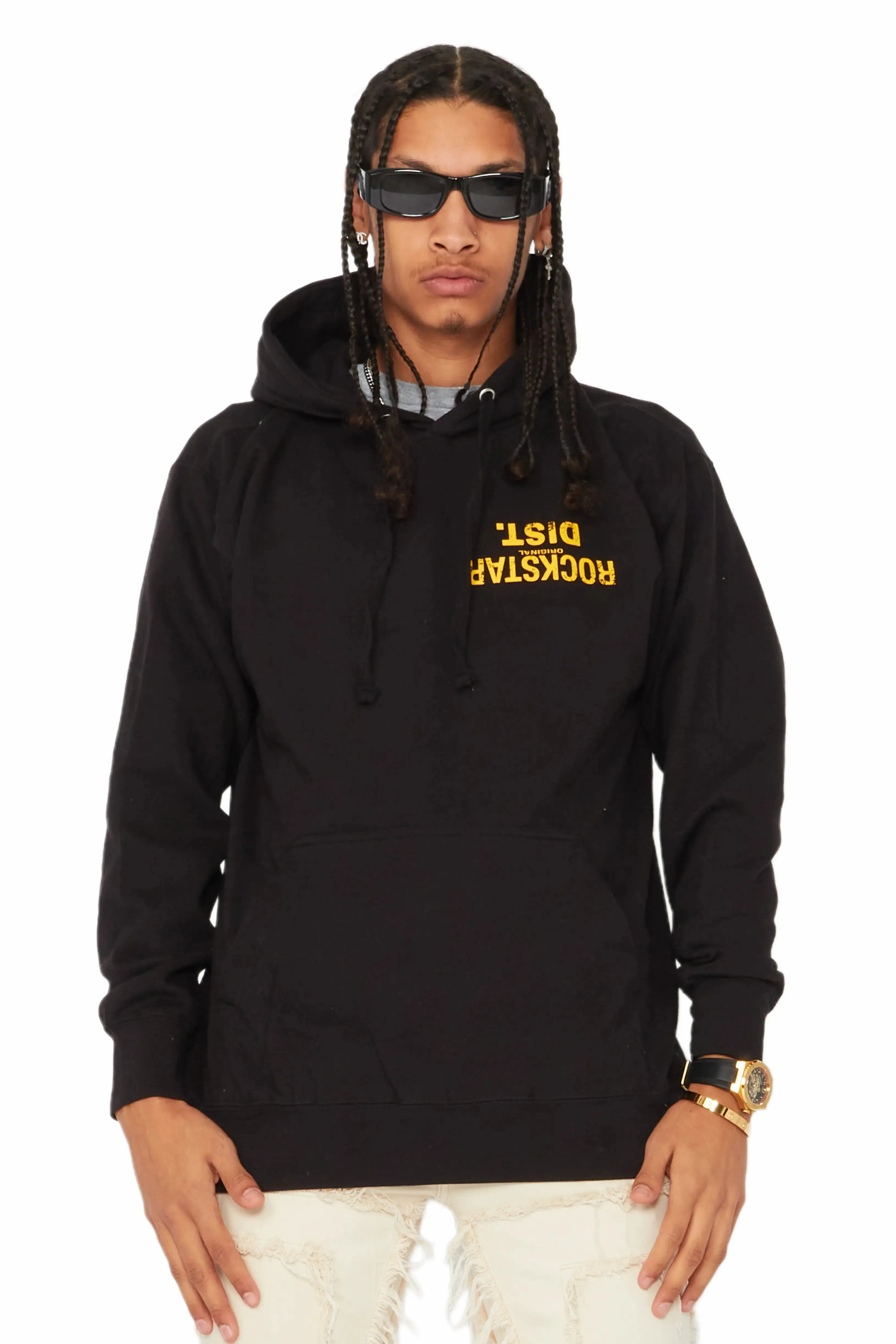 Martson Black Graphic Hoodie sold by Rockstar Original product image thumbnail 3