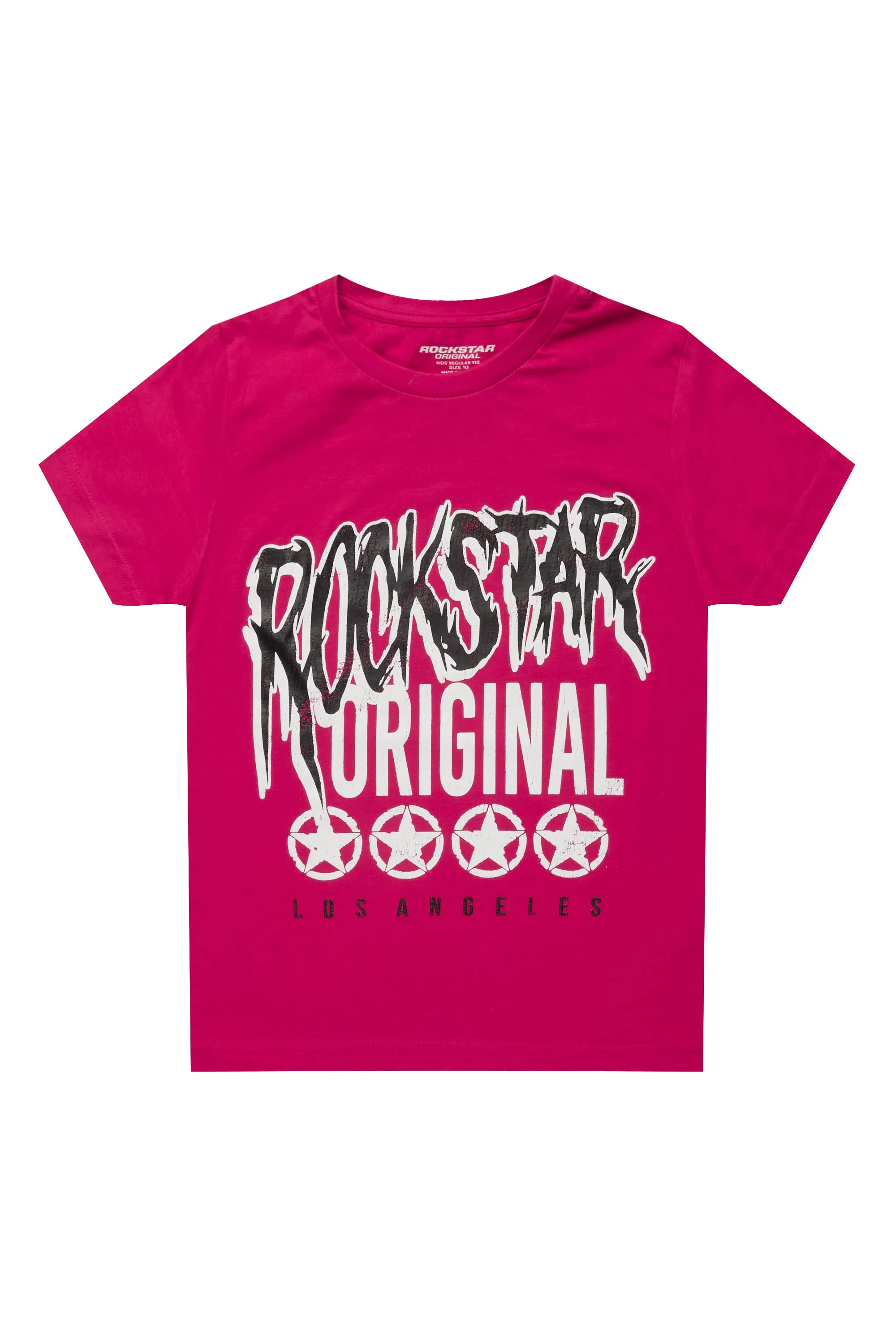 Boys Wizzurd Fuchsia/Black Graphic T-Shirt sold by Rockstar Original