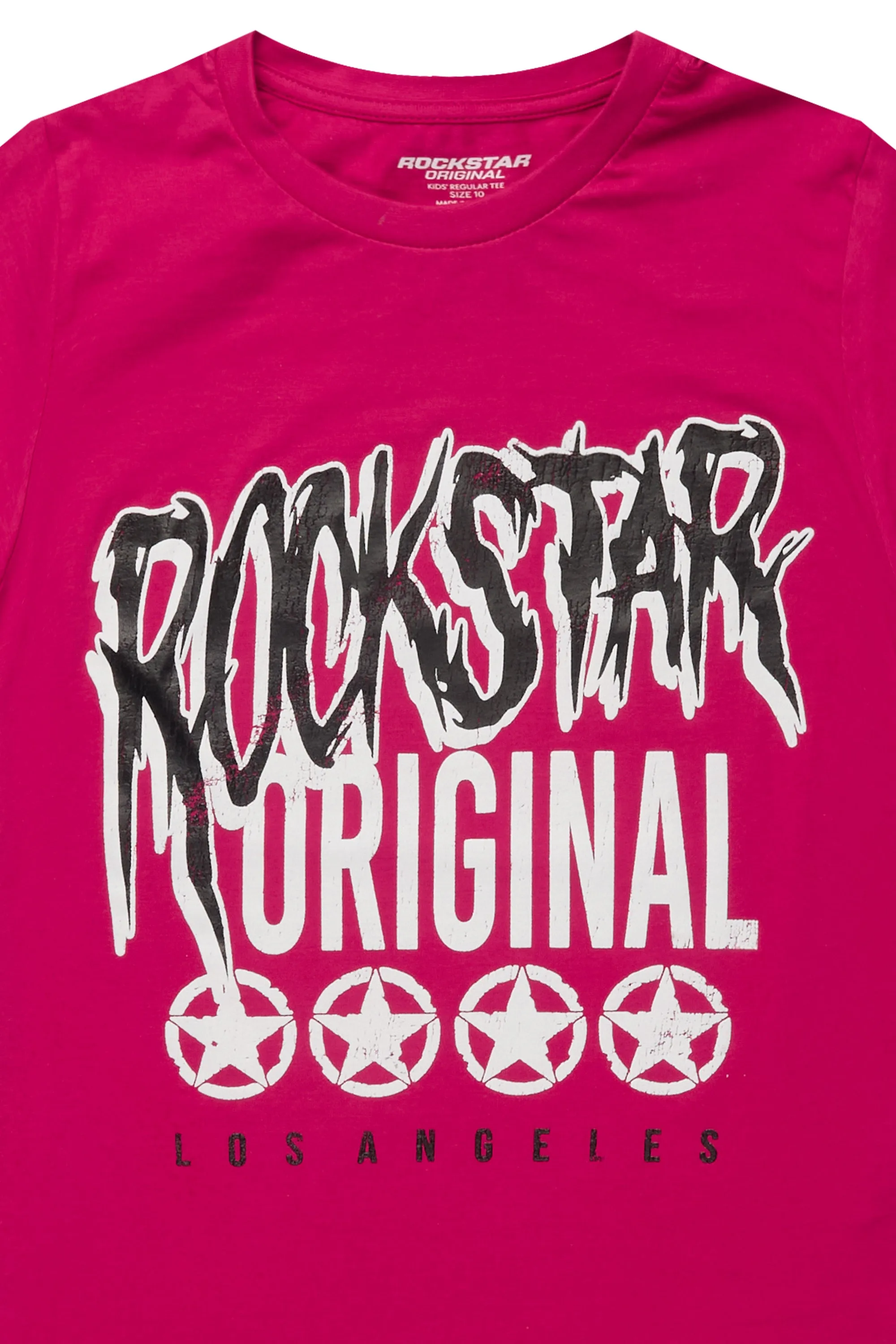 Boys Wizzurd Fuchsia/Black Graphic T-Shirt sold by Rockstar Original product image thumbnail 2