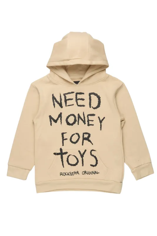 Boys M4 Toys Beige/Black Graphic Hoodie sold by Rockstar Original
