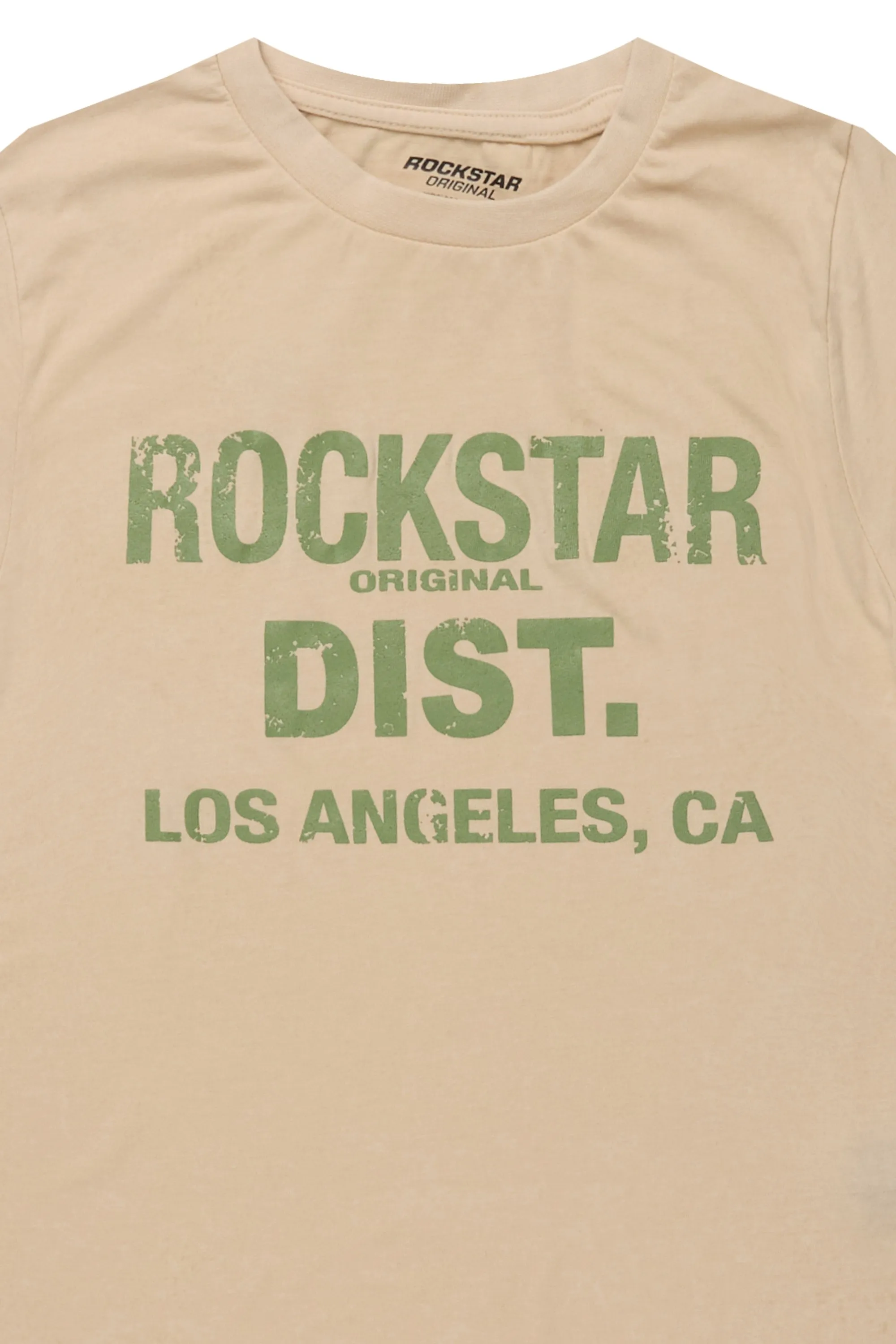Boys Koen Vintage Sand/Green Graphic T-Shirt sold by Rockstar Original product image thumbnail 2