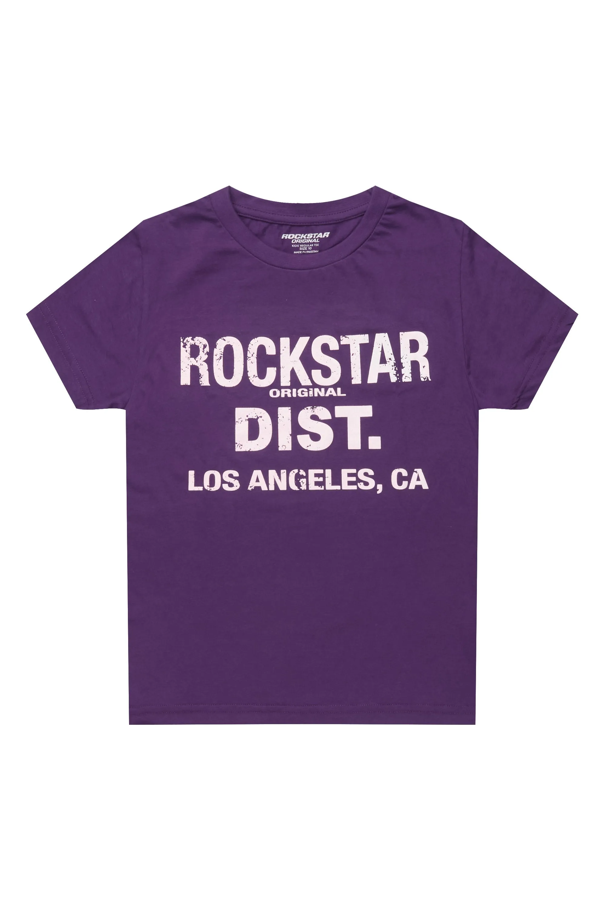 Boys Koen Purple/White Graphic T-Shirt sold by Rockstar Original