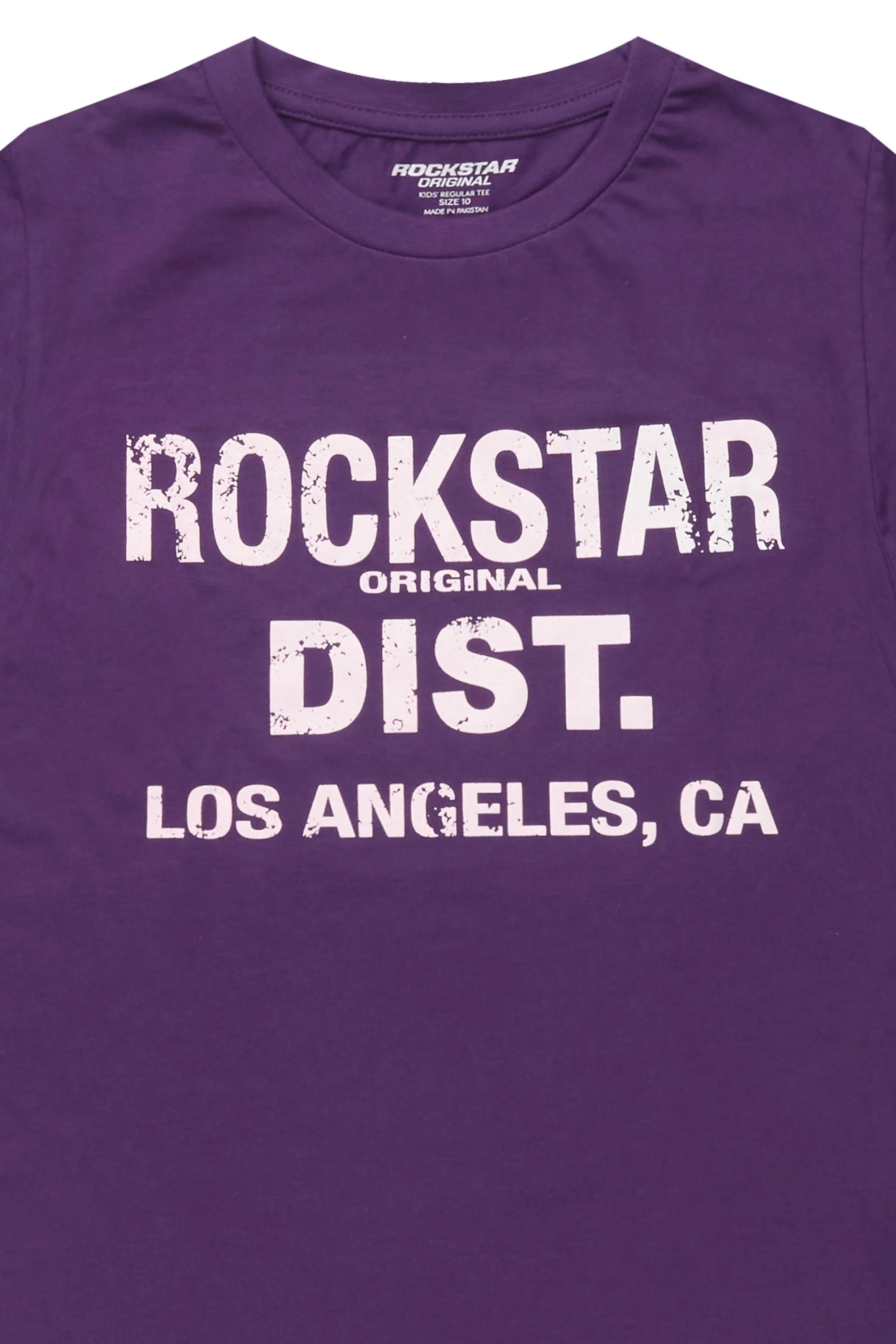 Boys Koen Purple/White Graphic T-Shirt sold by Rockstar Original product image thumbnail 2