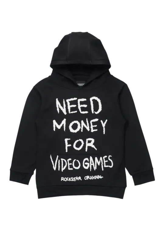 Boys M4 Video Games Black/White Graphic Hoodie sold by Rockstar Original