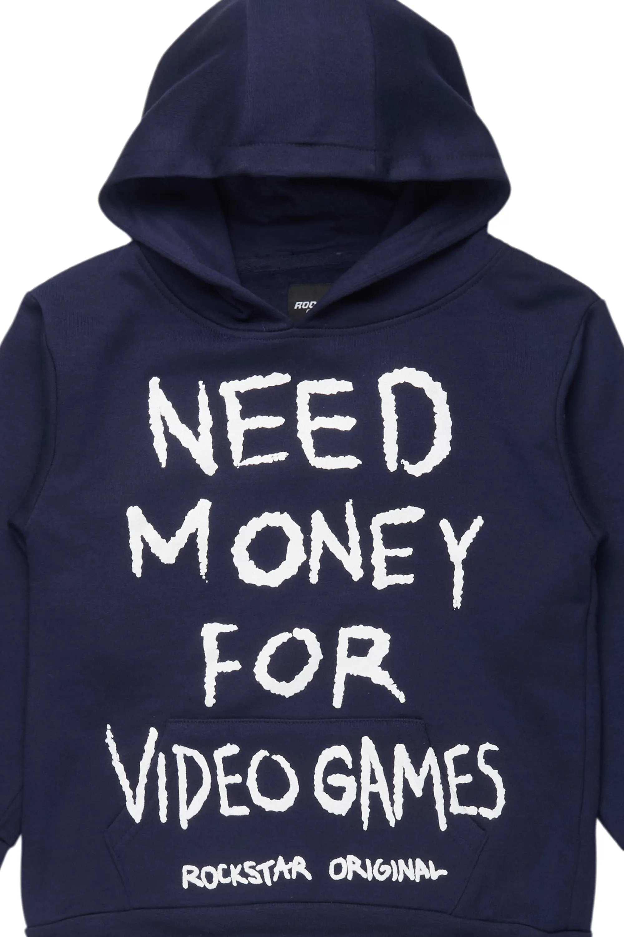 Boys M4 Video Games Navy/White Graphic Hoodie sold by Rockstar Original product image thumbnail 2