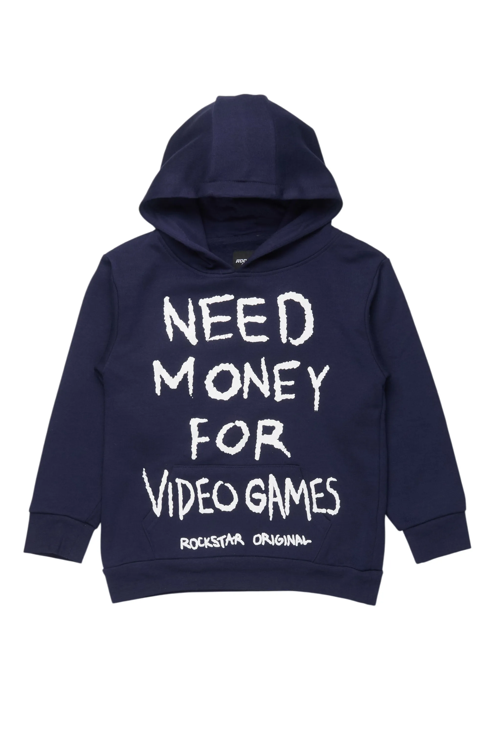 Boys M4 Video Games Navy/White Graphic Hoodie sold by Rockstar Original