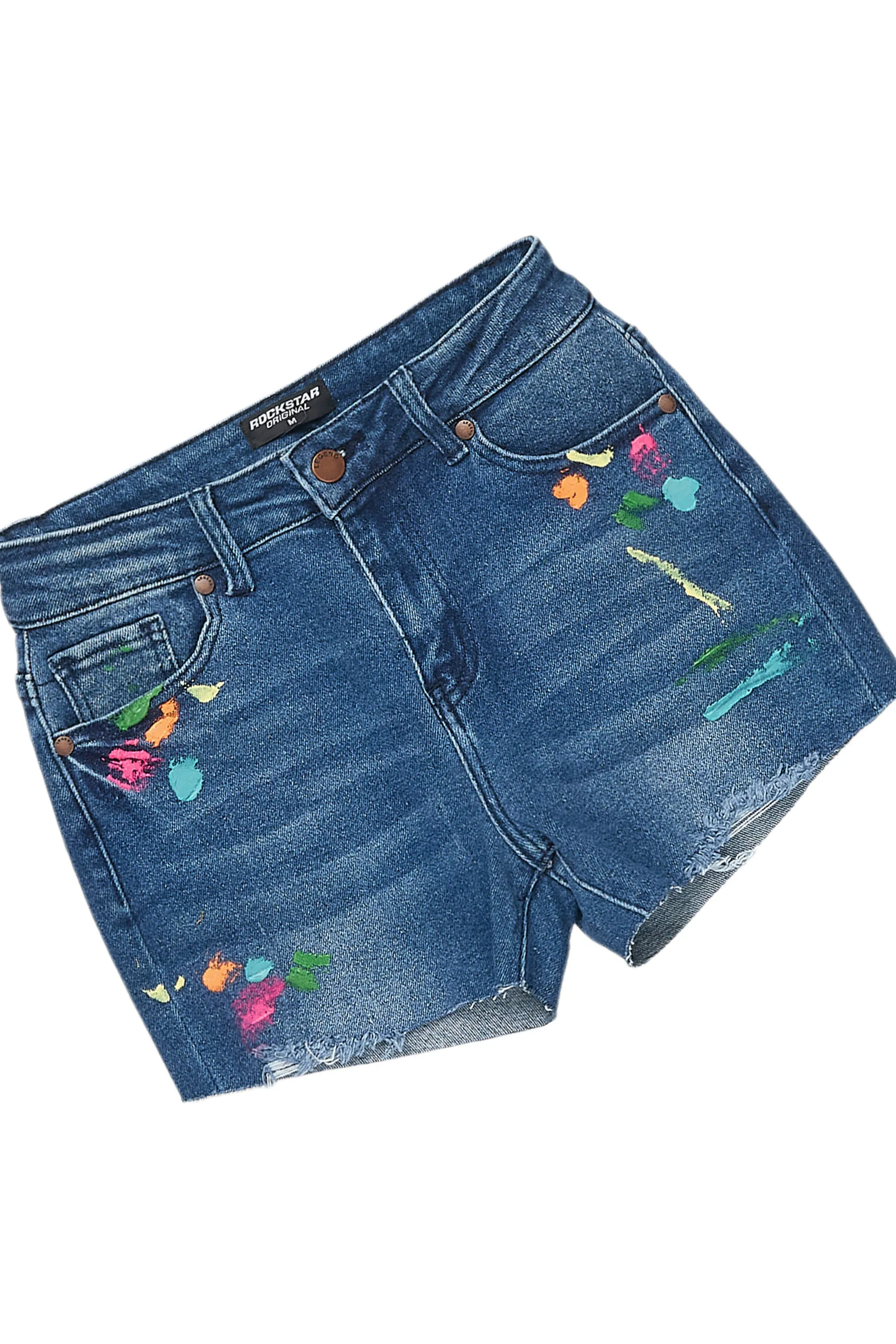 Teasha Purple/Blue T-Shirt Denim Short Set sold by Rockstar Original product image thumbnail 3