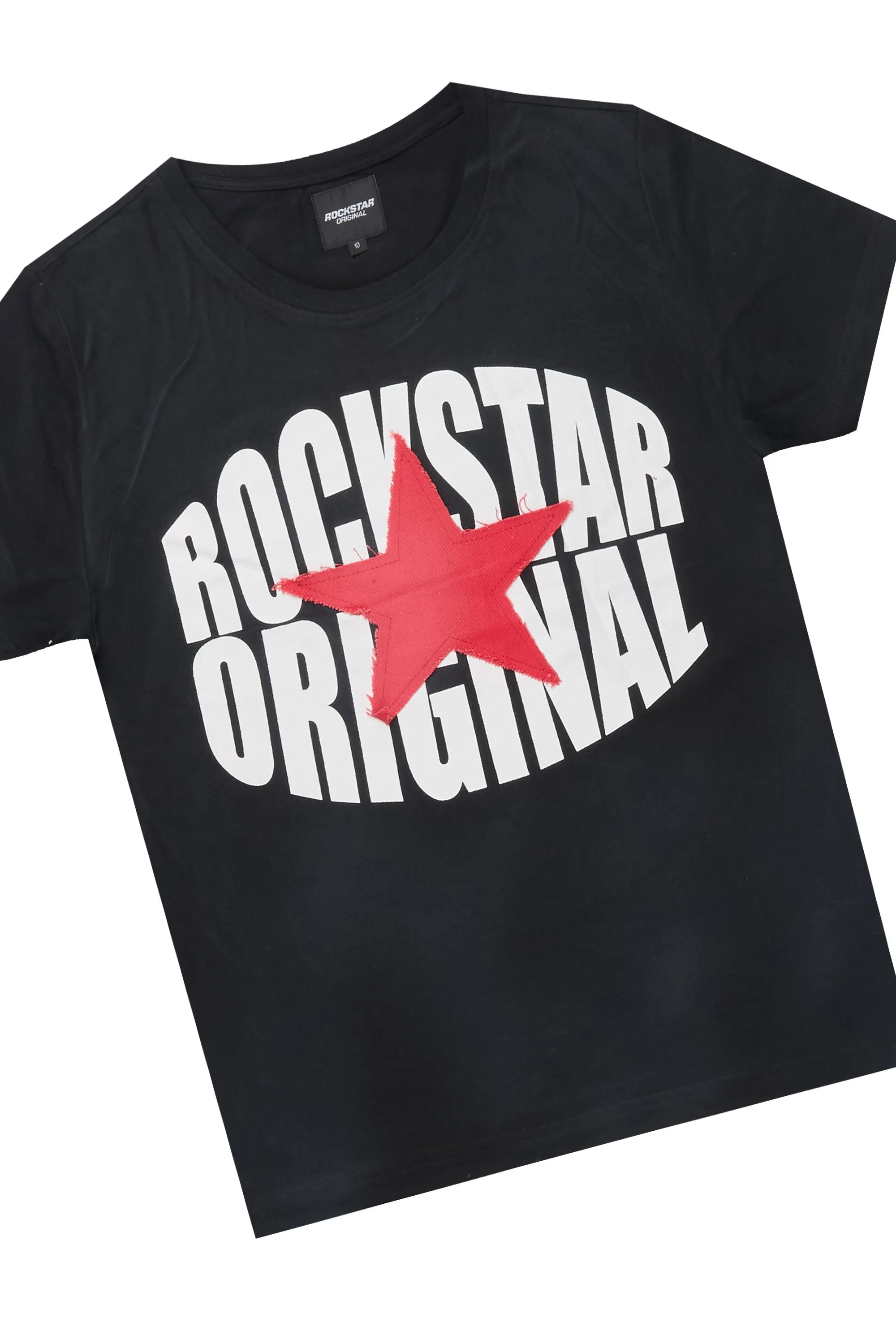 Boys Sarge Black T-Shirt/Short Set sold by Rockstar Original product image thumbnail 2