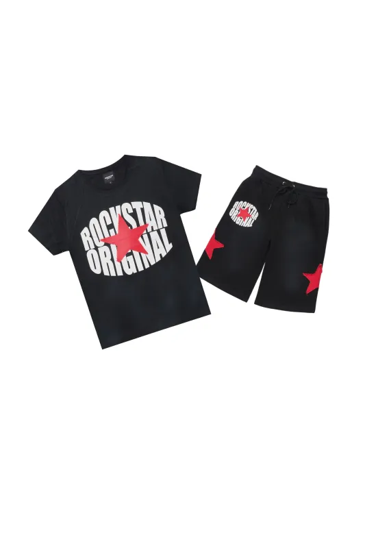 Boys Sarge Black T-Shirt/Short Set sold by Rockstar Original