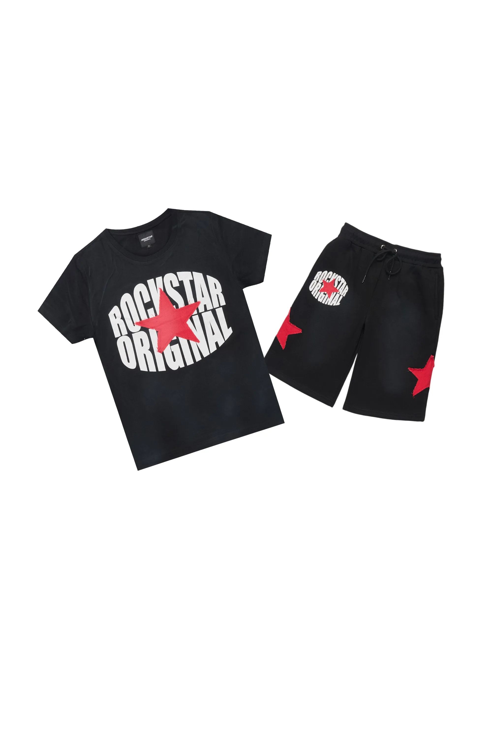 Boys Sarge Black T-Shirt/Short Set sold by Rockstar Original