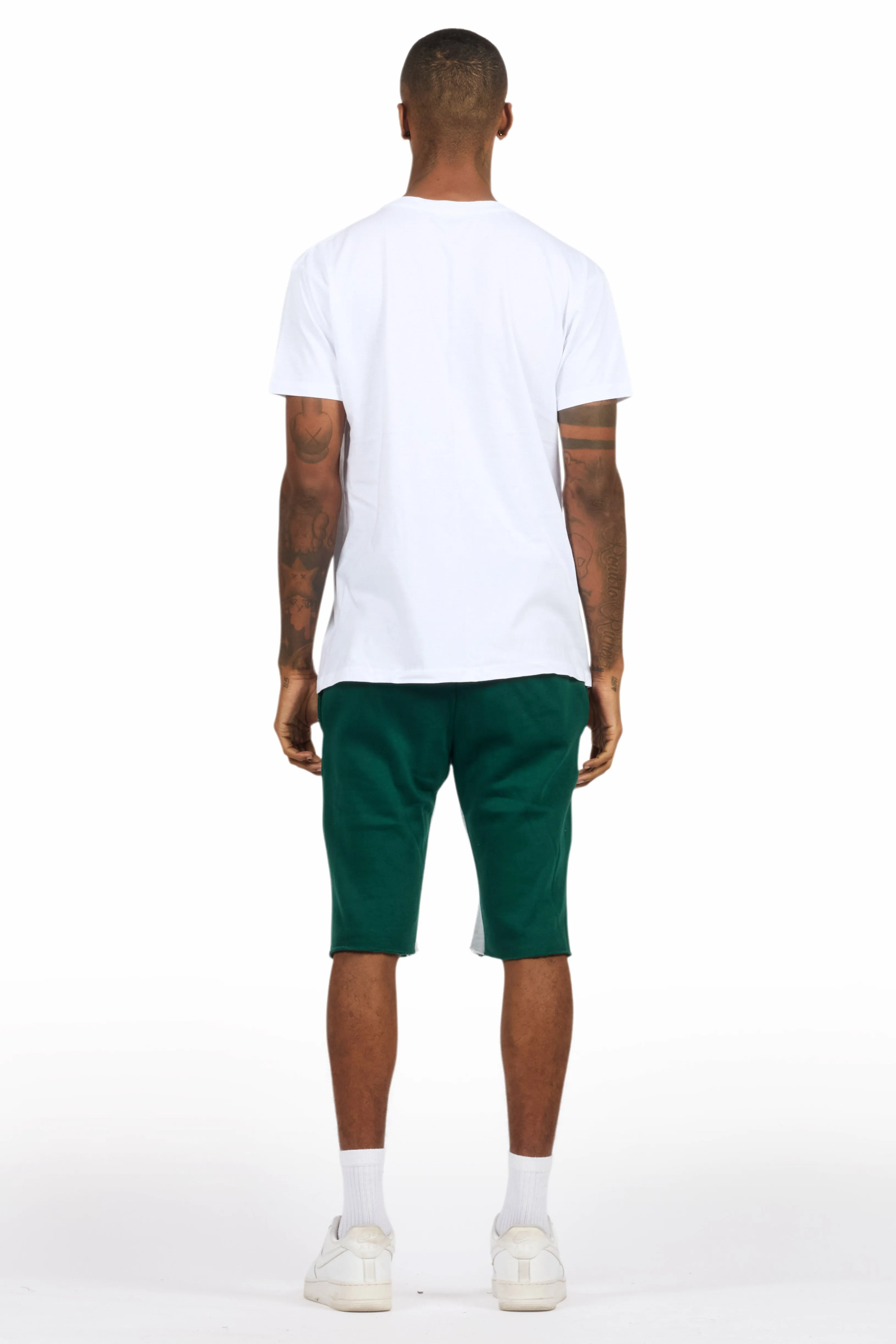 Allstar White/Green T-Shirt Short Set sold by Rockstar Original product image thumbnail 4