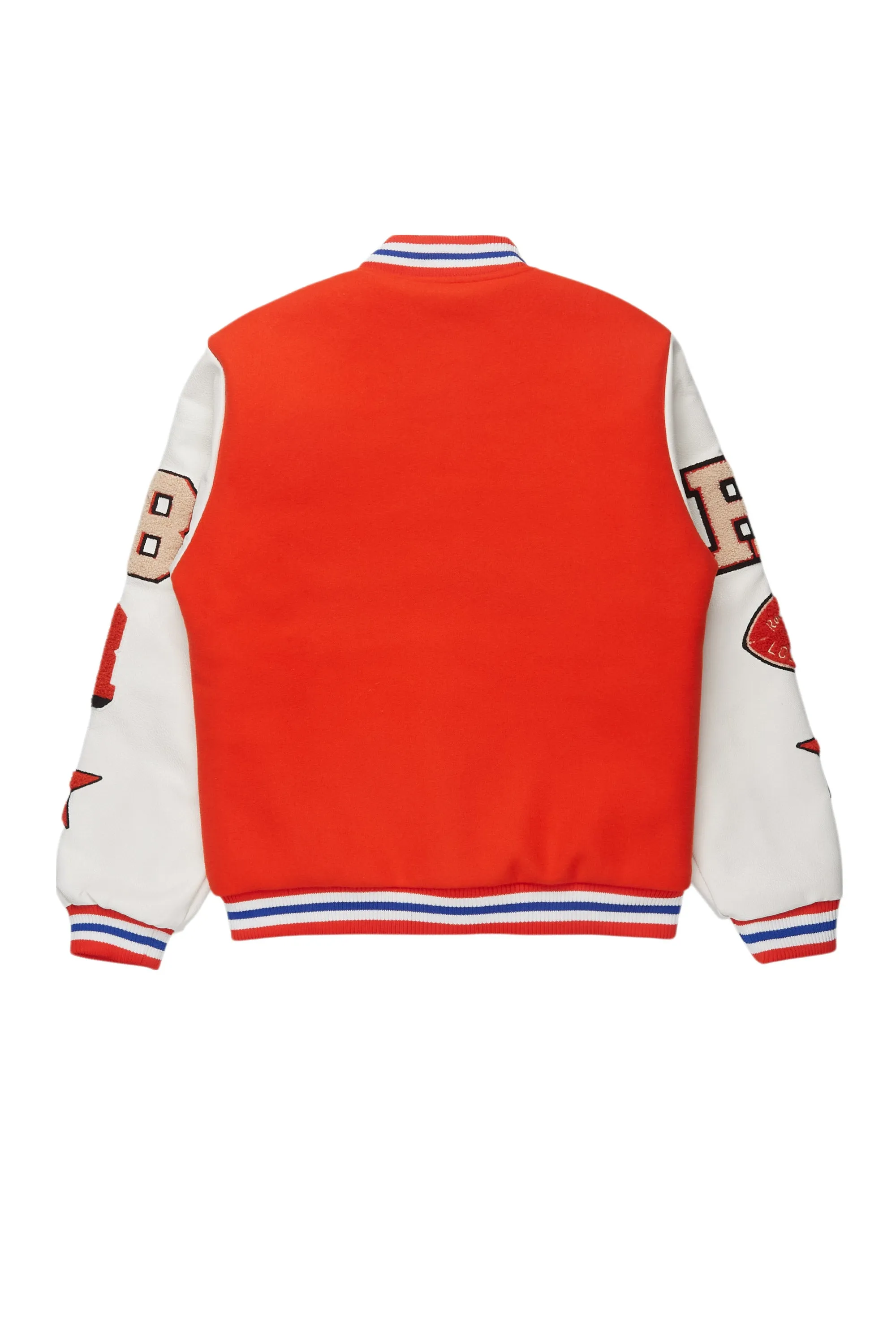 Boys Balser Orange Varsity Jacket sold by Rockstar Original product image thumbnail 4