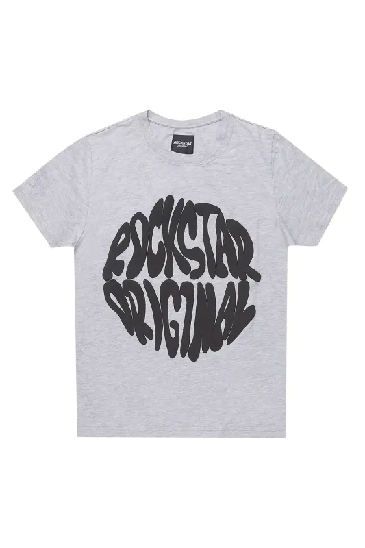 Boys Thierry Grey/Black Graphic T-Shirt sold by Rockstar Original